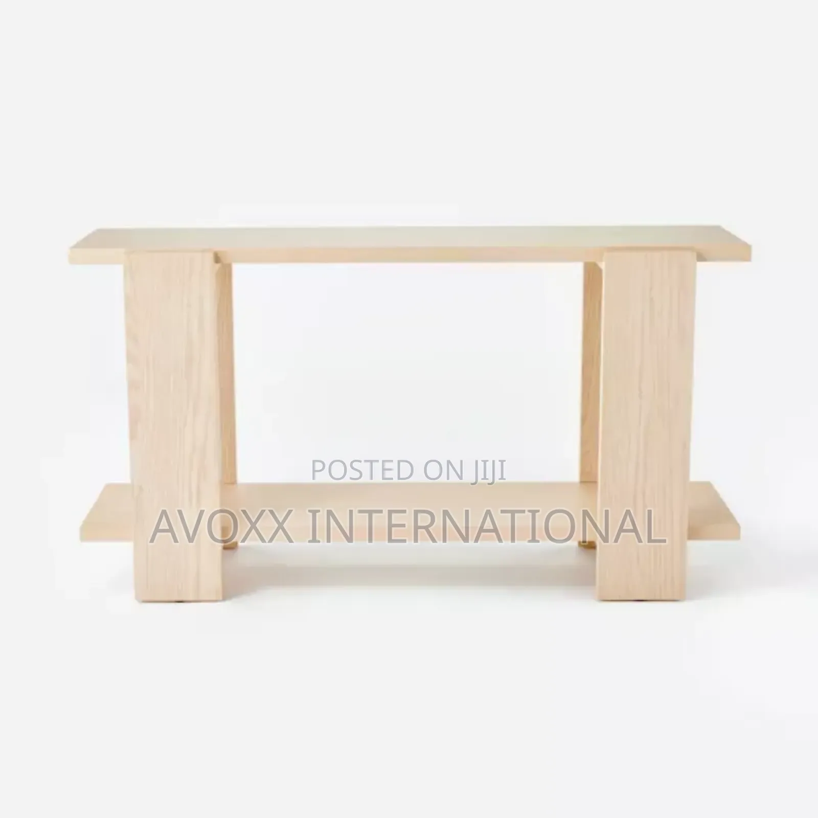 Bleached Oak Console Table Natural Wood - Threshold