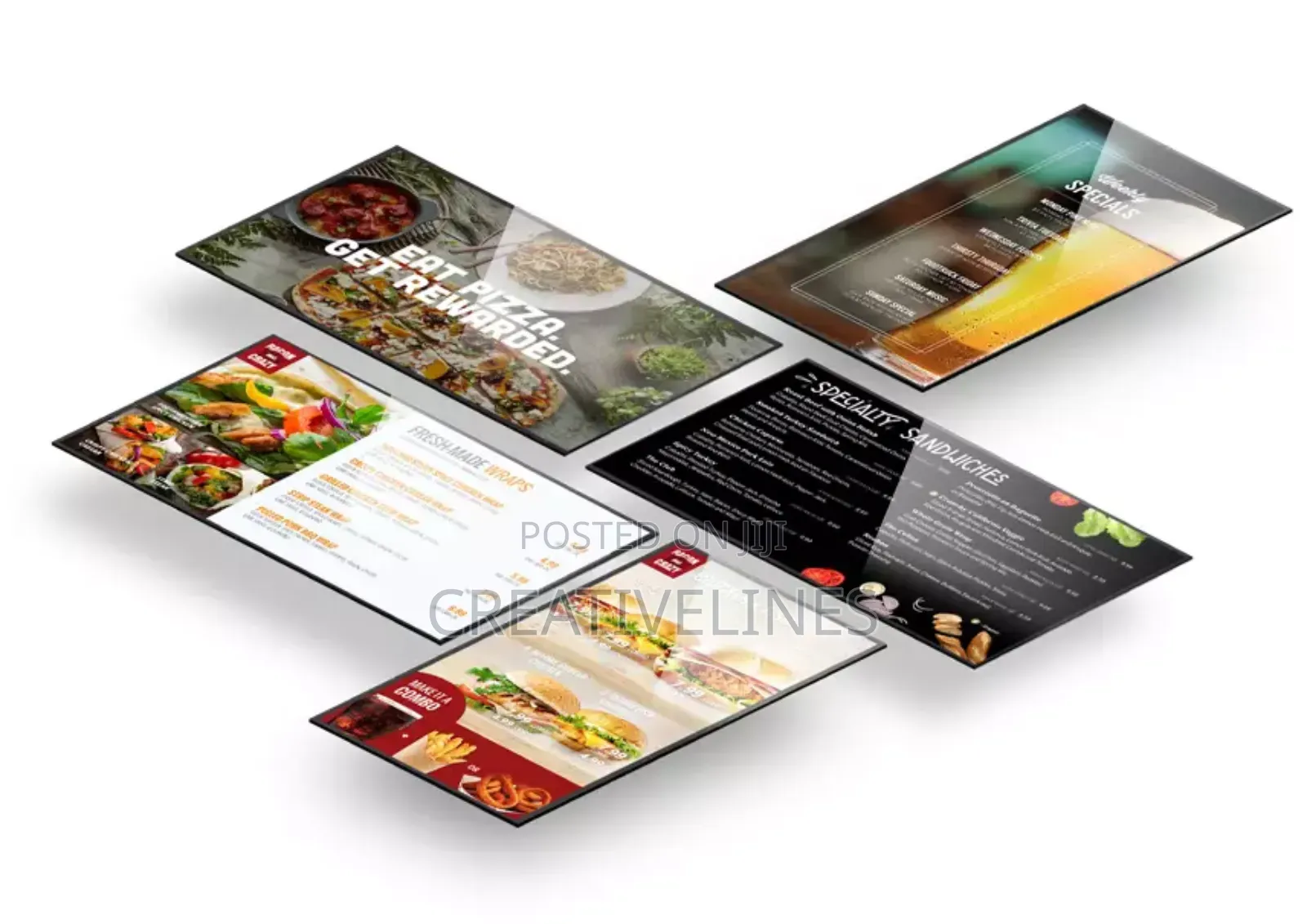 Food Menu Display.