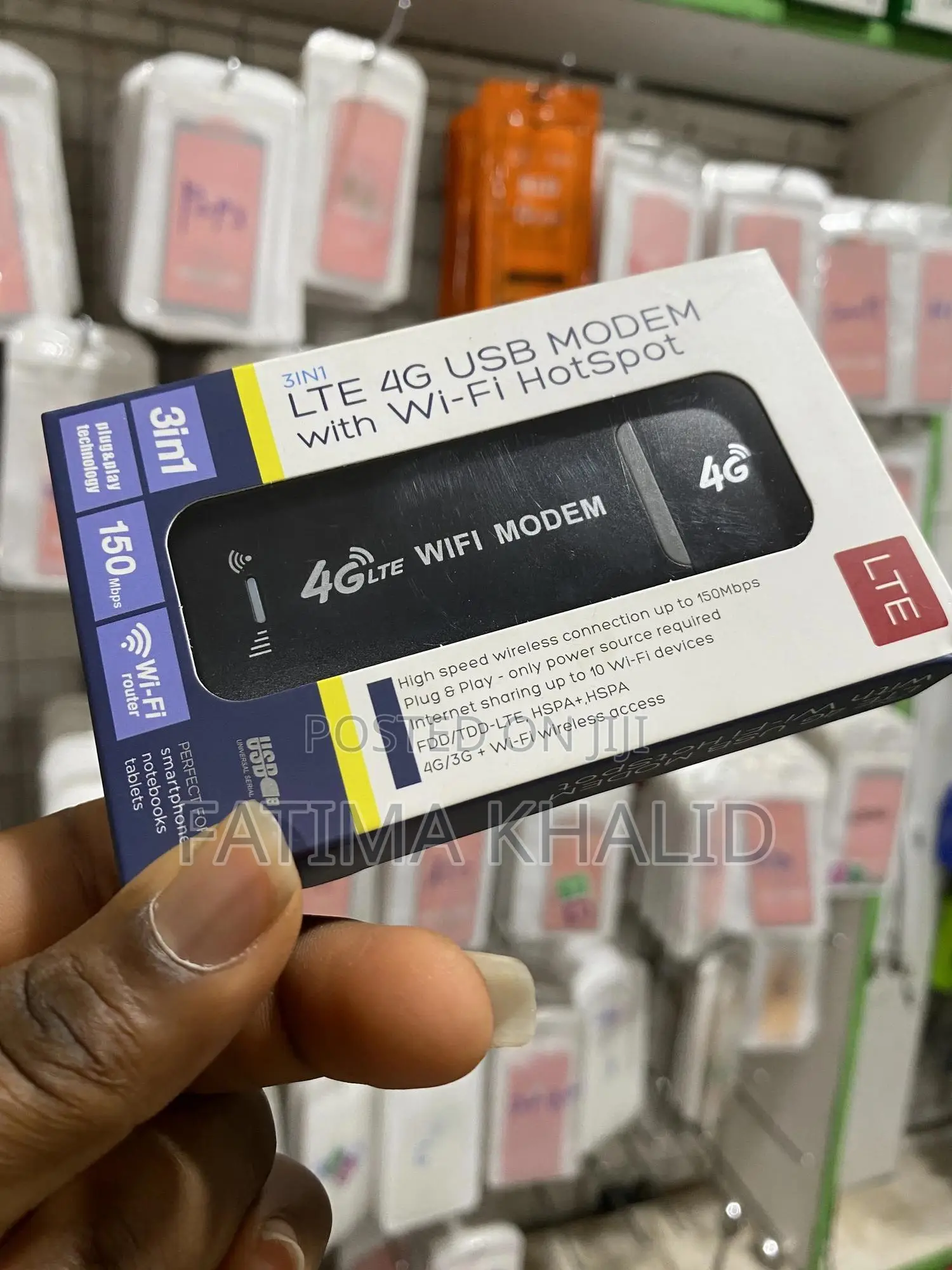 3 in 1LTE 4G USB MODEM With Wi-Fi Hotspot