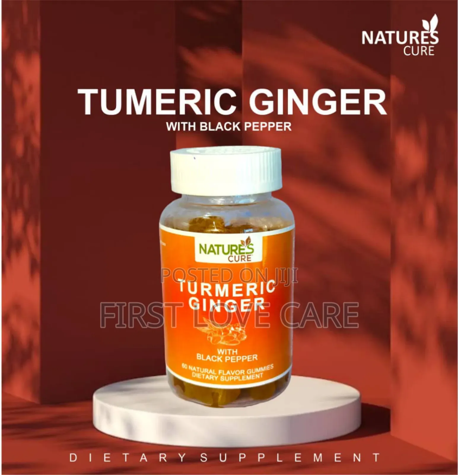 Nature's Cure Tumeric Ginger Gummies