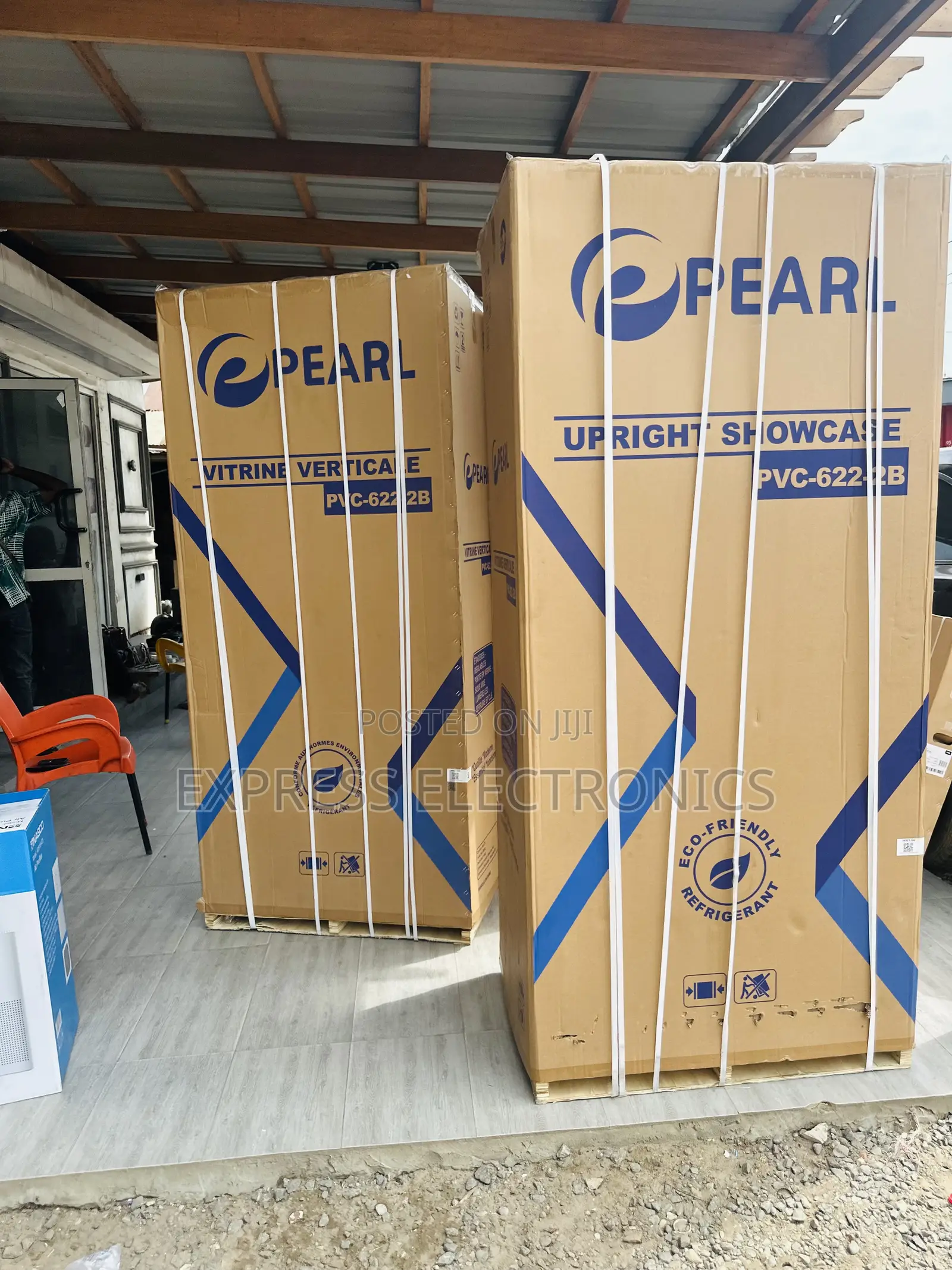 Vacuum Glass Door Pearl PVC-622-2b Double Door