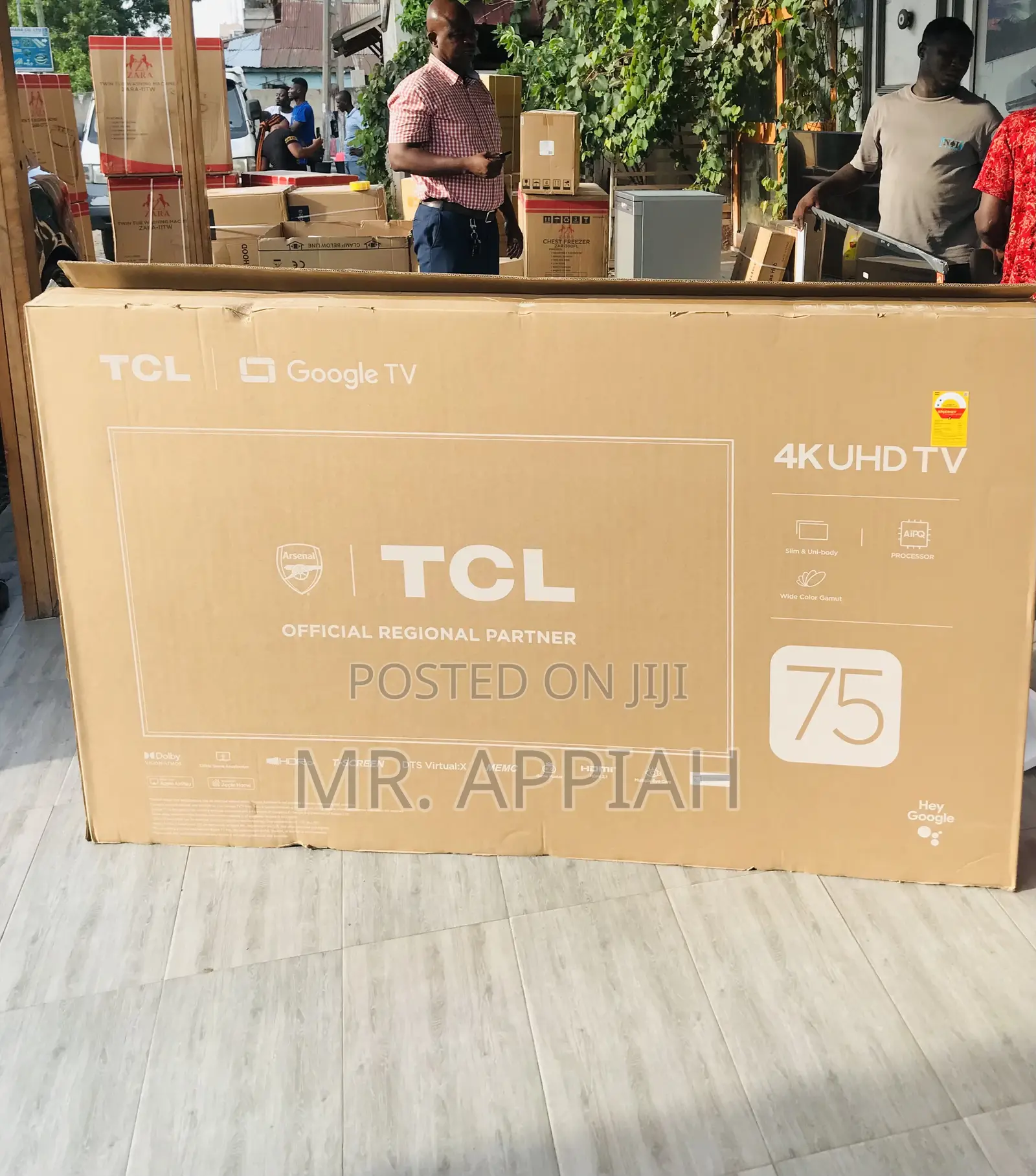 Sealed in Box TCL 75p755 75” Ultra Hd Google Television.