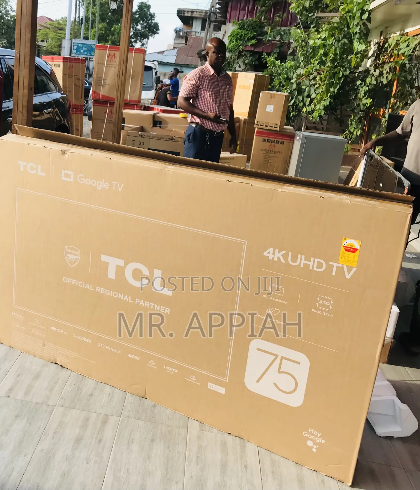 Sealed in Box TCL 75p755 75” Ultra Hd Google Television.
