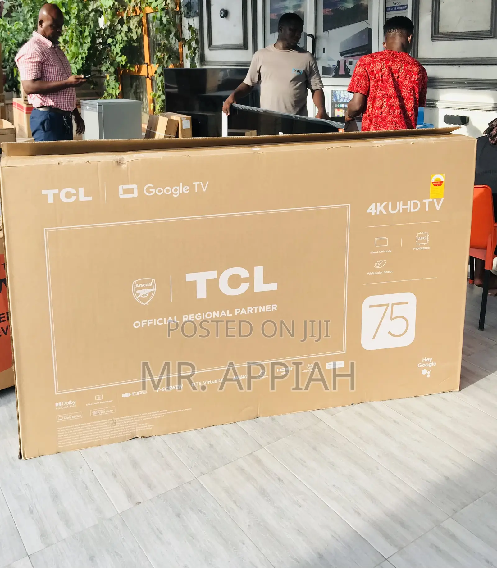 Fresh in TCL 75p755 75 Inch HDR Smart Electric Tv.