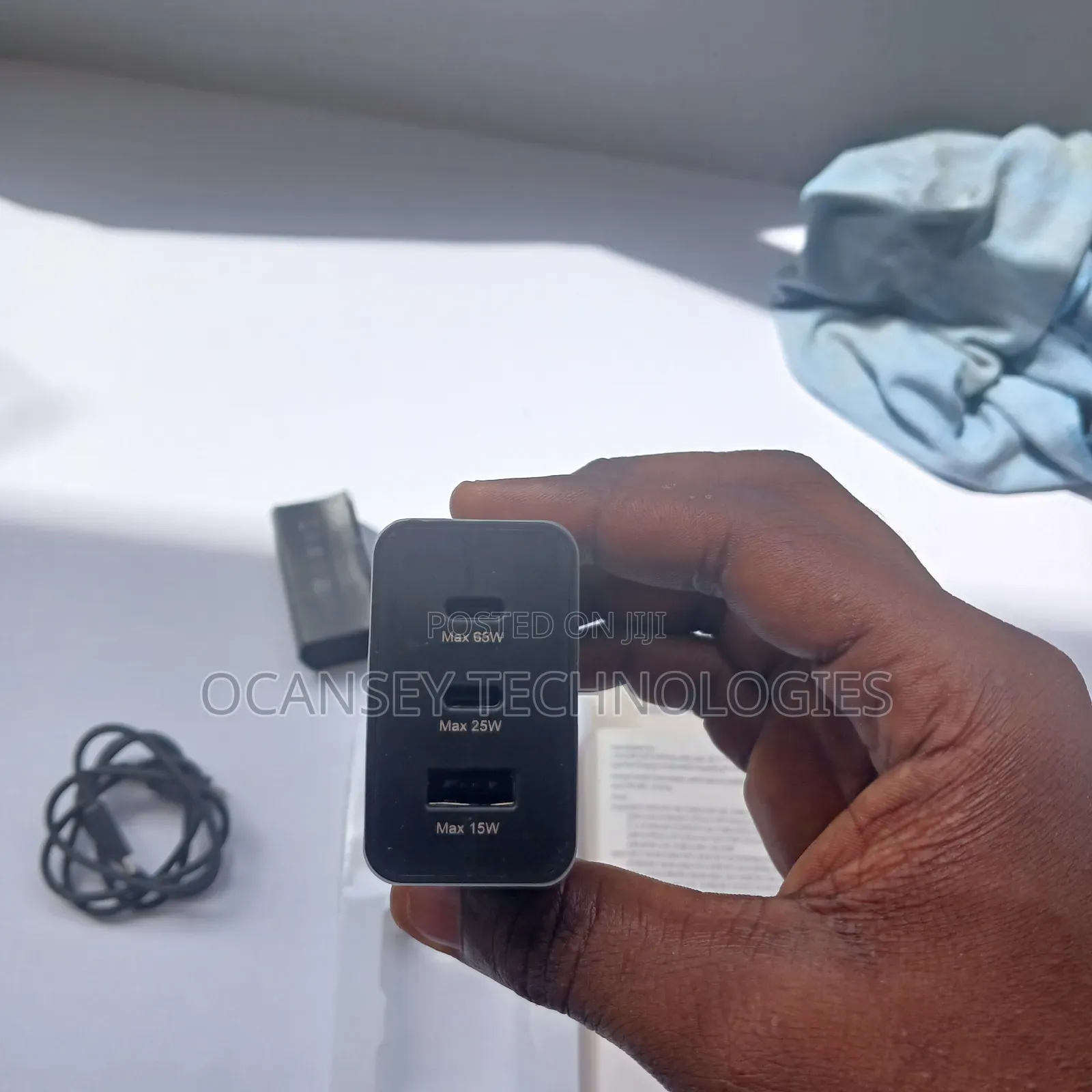 Original Samsung 65W PD Trio Ports Type-C Complete Charger
