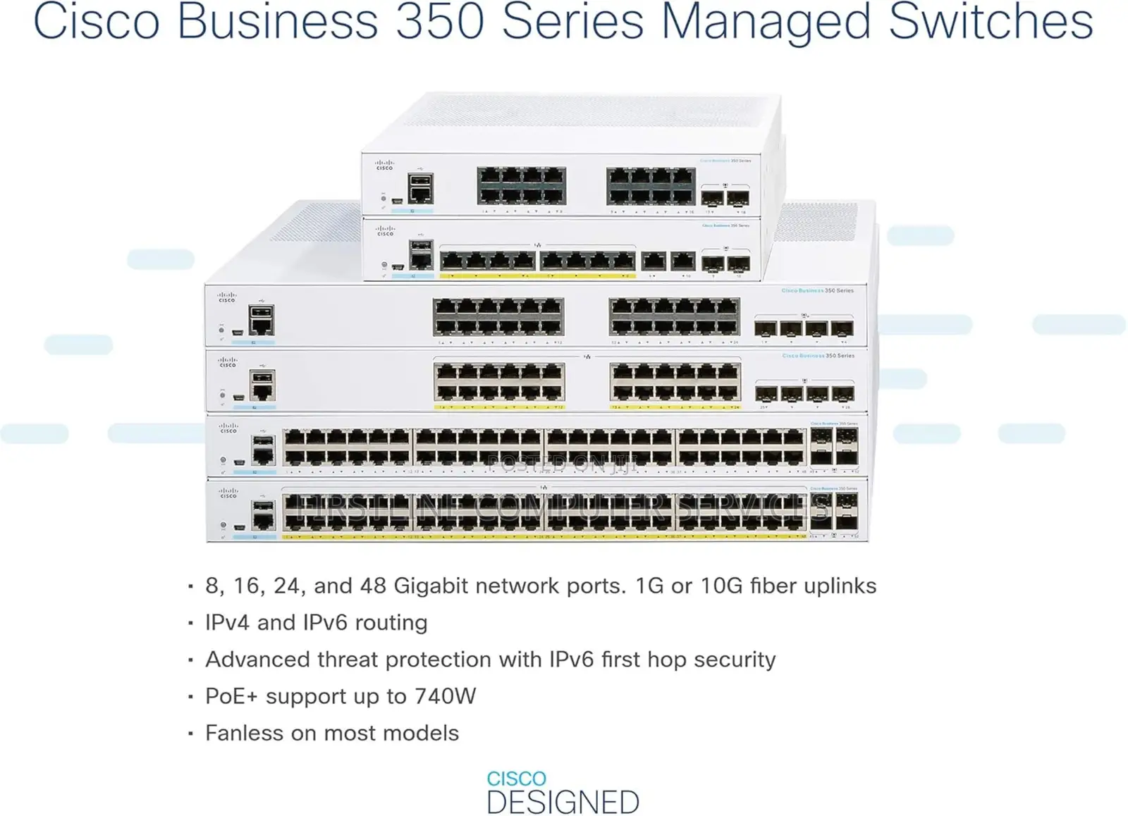 Cisco Business CBS350-48P Managed Switch | 48 Port GE | Poe