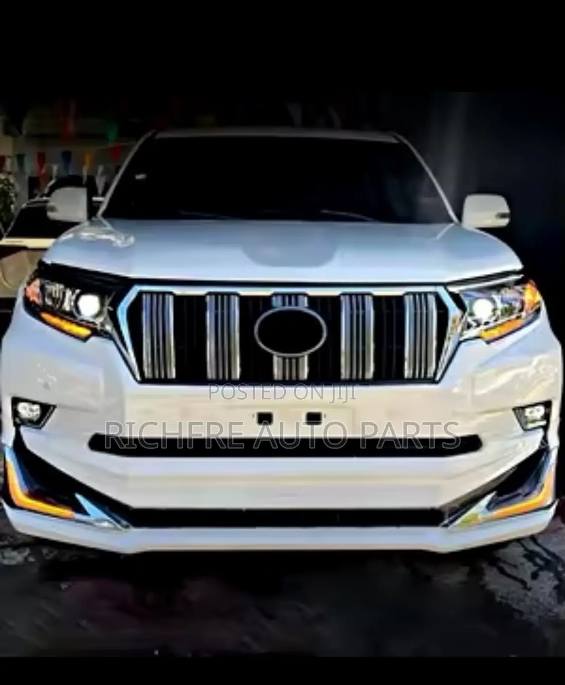 Land Cruiser Prado Front Bumper Spoiler LED 2018 2019 2020