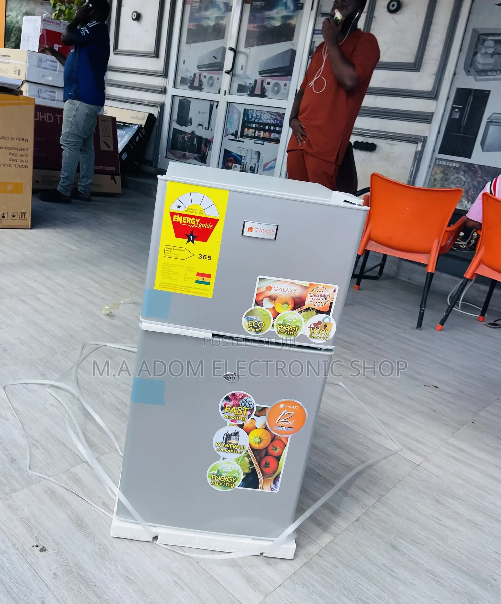 Fabulous Galaxy 2 Door Table Top Refrigerator(Silver).