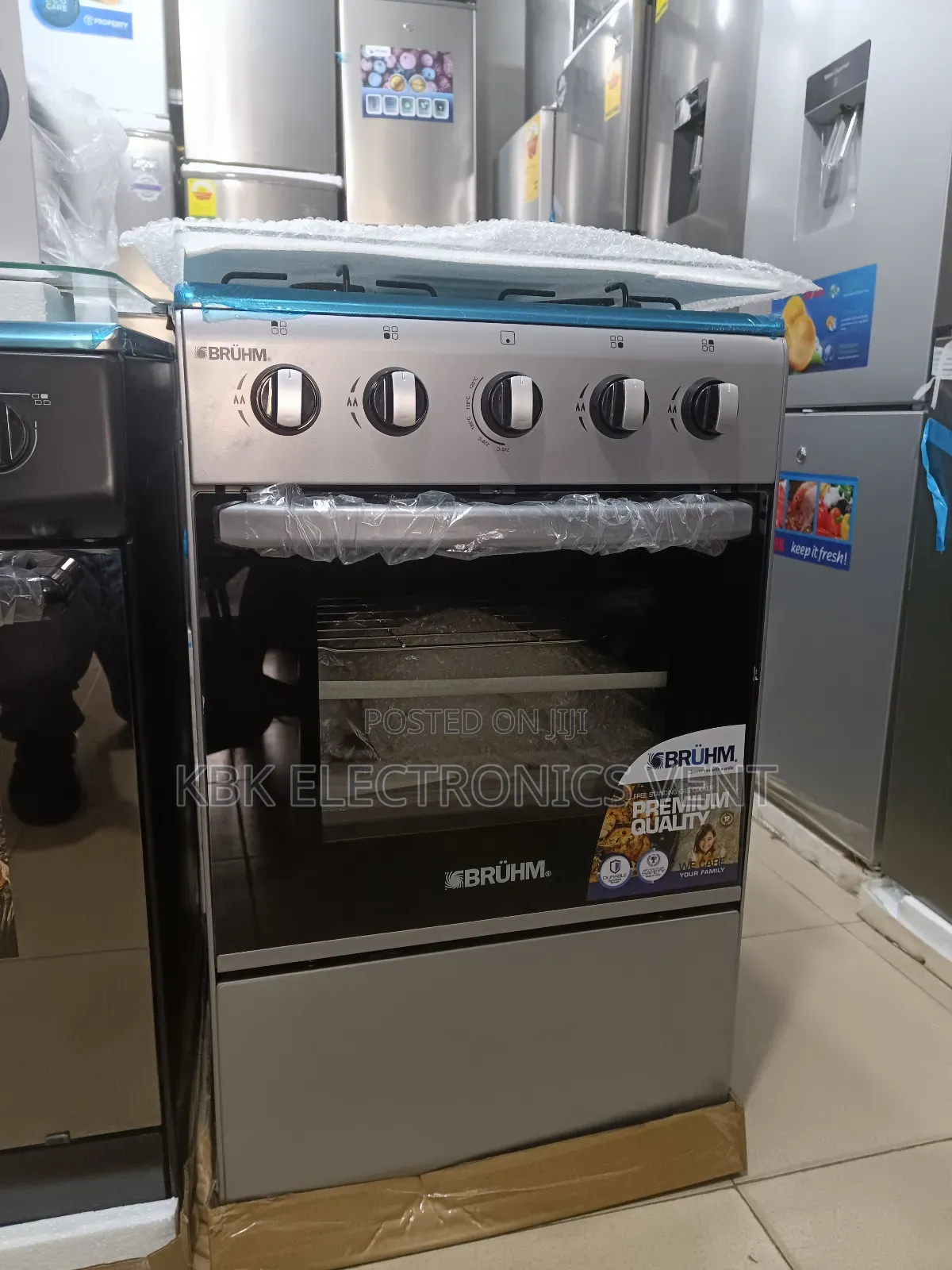 Bruhm 50*50 4burner Gas Cooker Oven