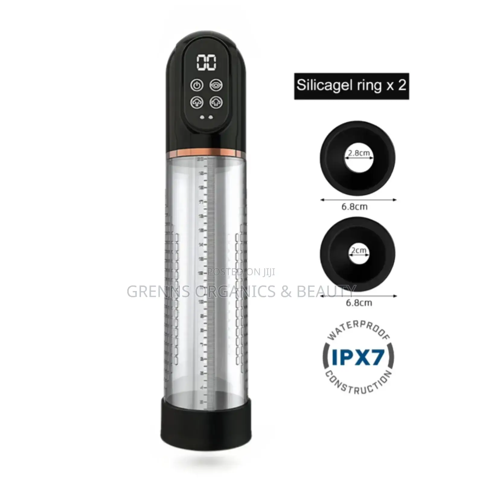 Electric Automatic 2in1 Ipx 7 Waterproof Vacuum Penis Pump