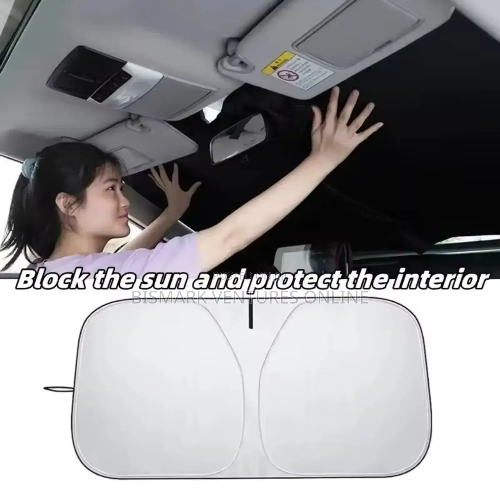 Foldable Car Windshield Sunshade Protection.