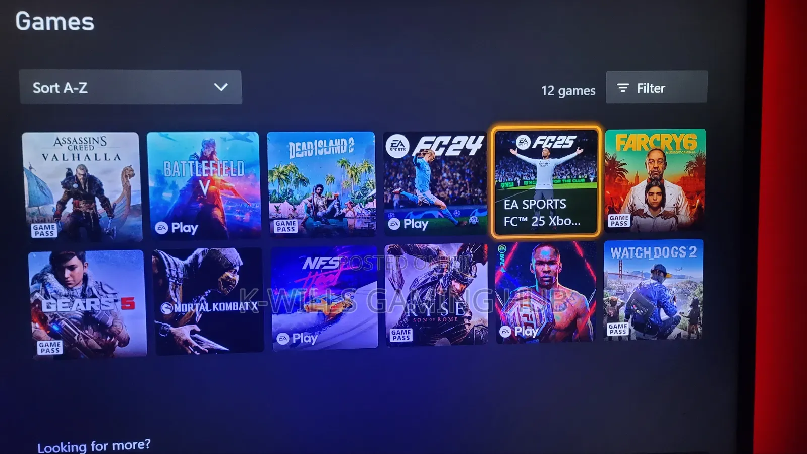 Fc 25 Account for Xbox One/ Series