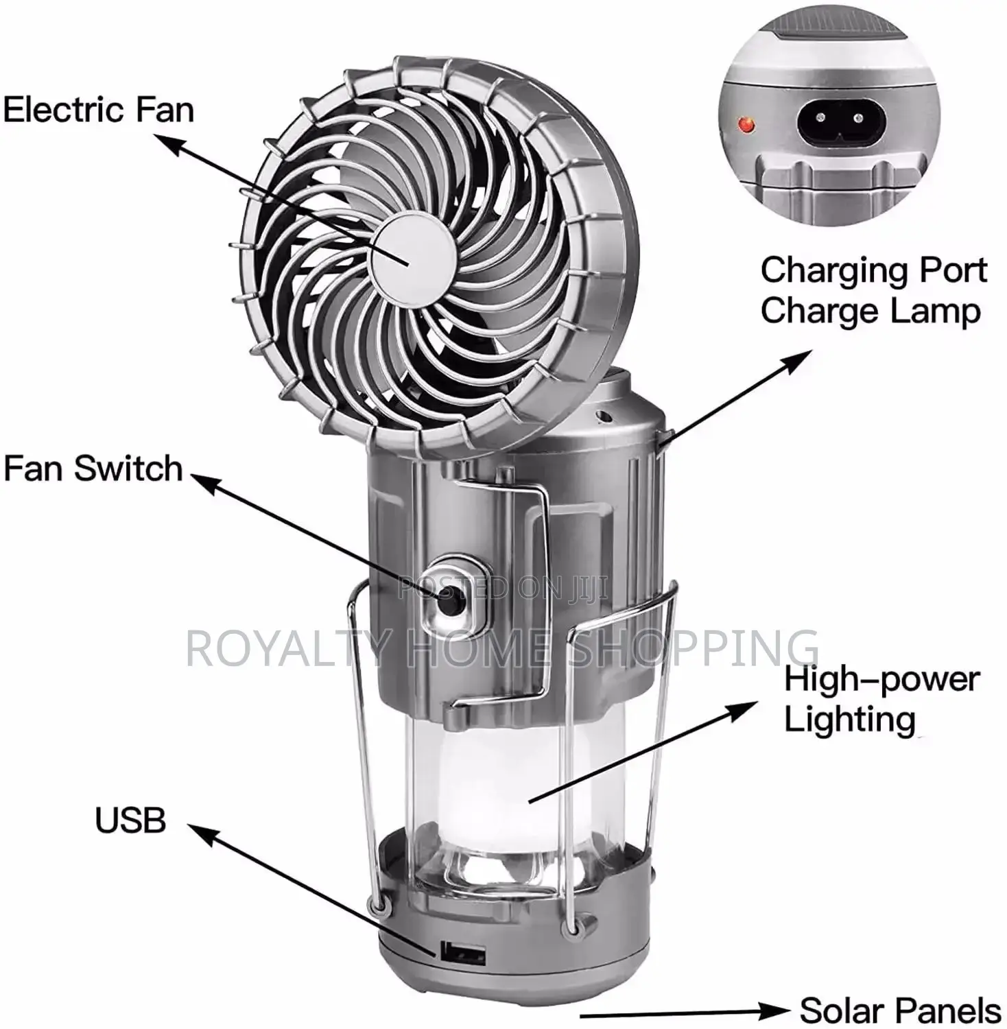 Solar Emergency Lamp / Fan