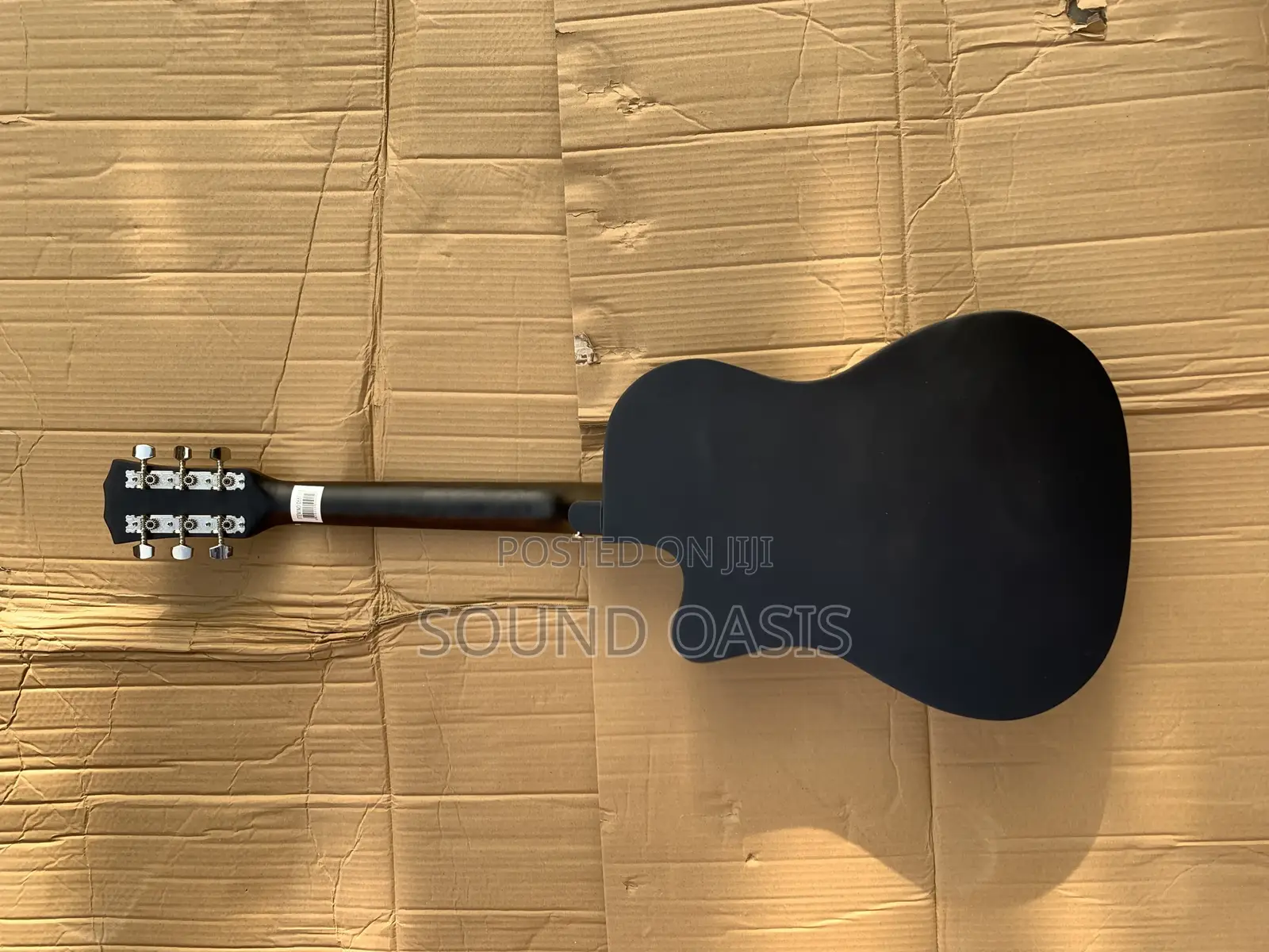 Maria Black Acoustic Guitar With Colored Strings