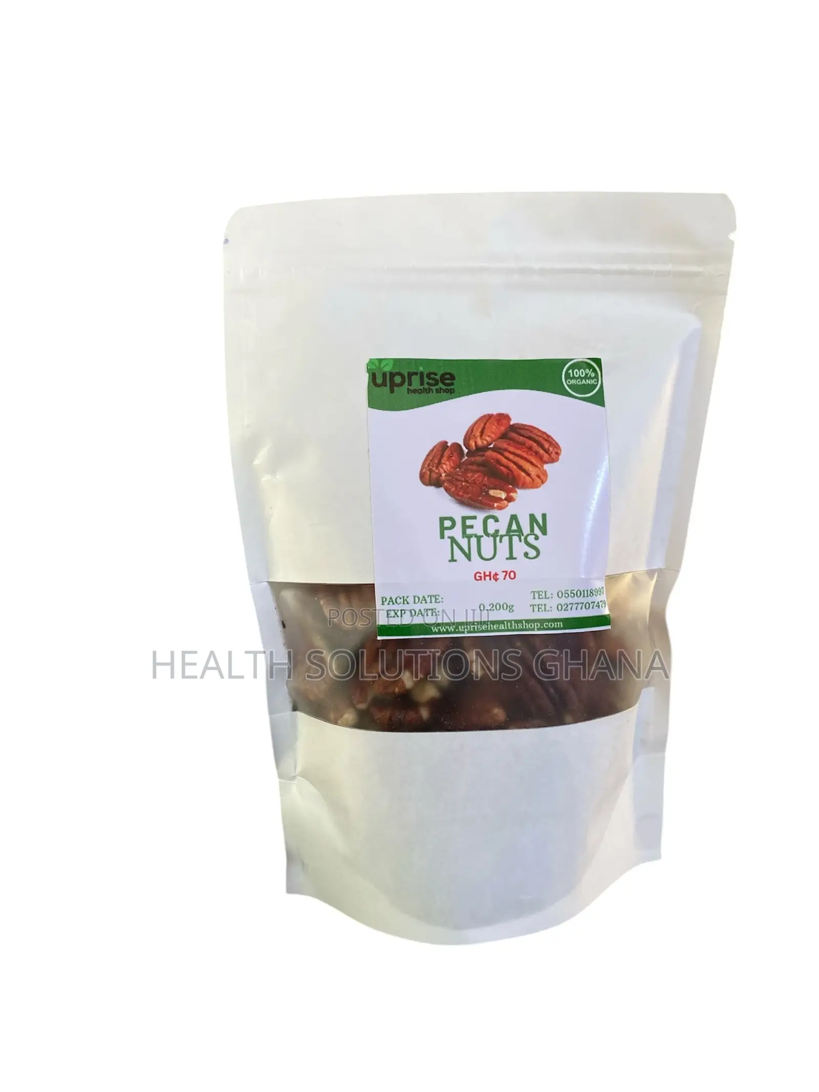Organic Pecan Nuts -180g