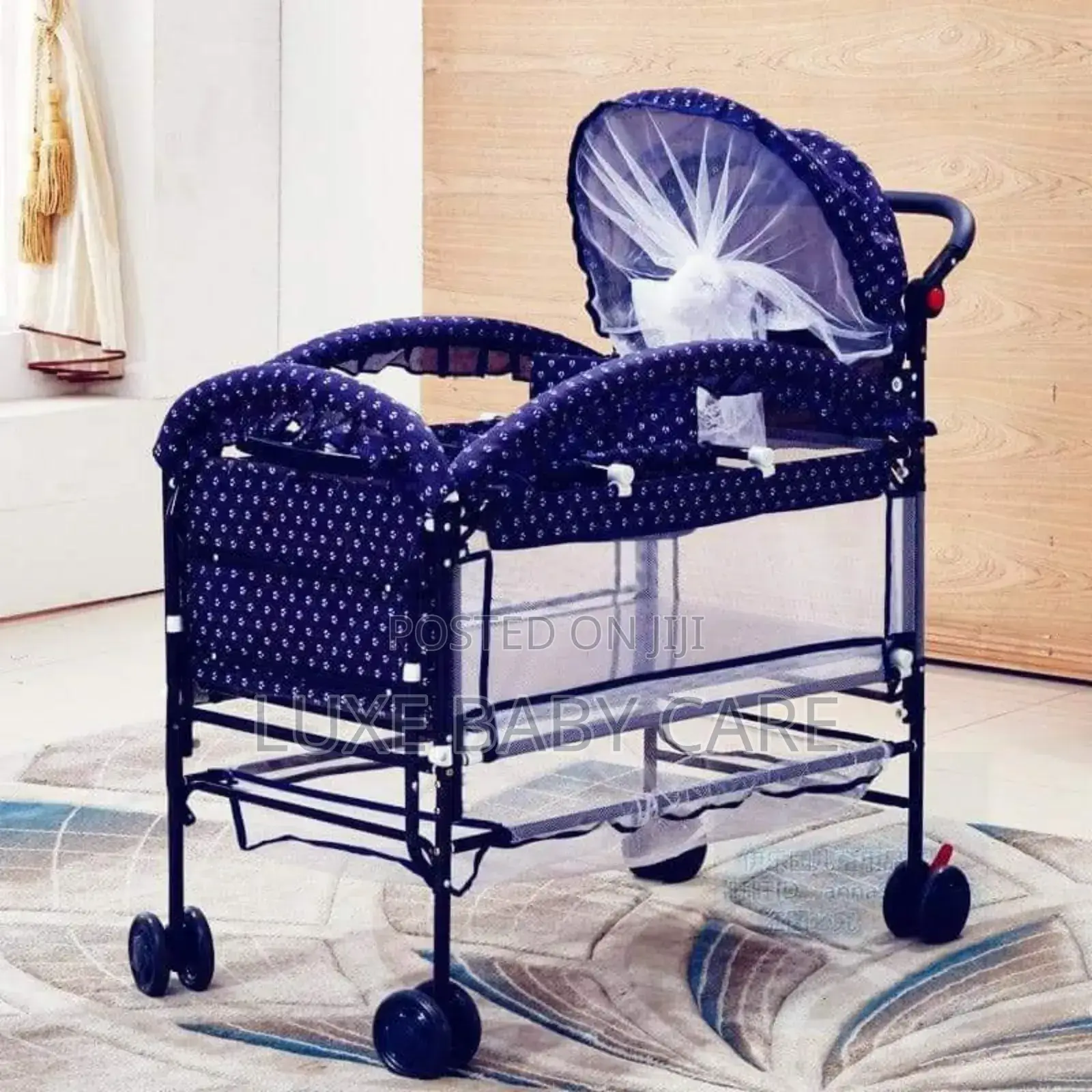 Baby Metal Bed With Feeding Seat