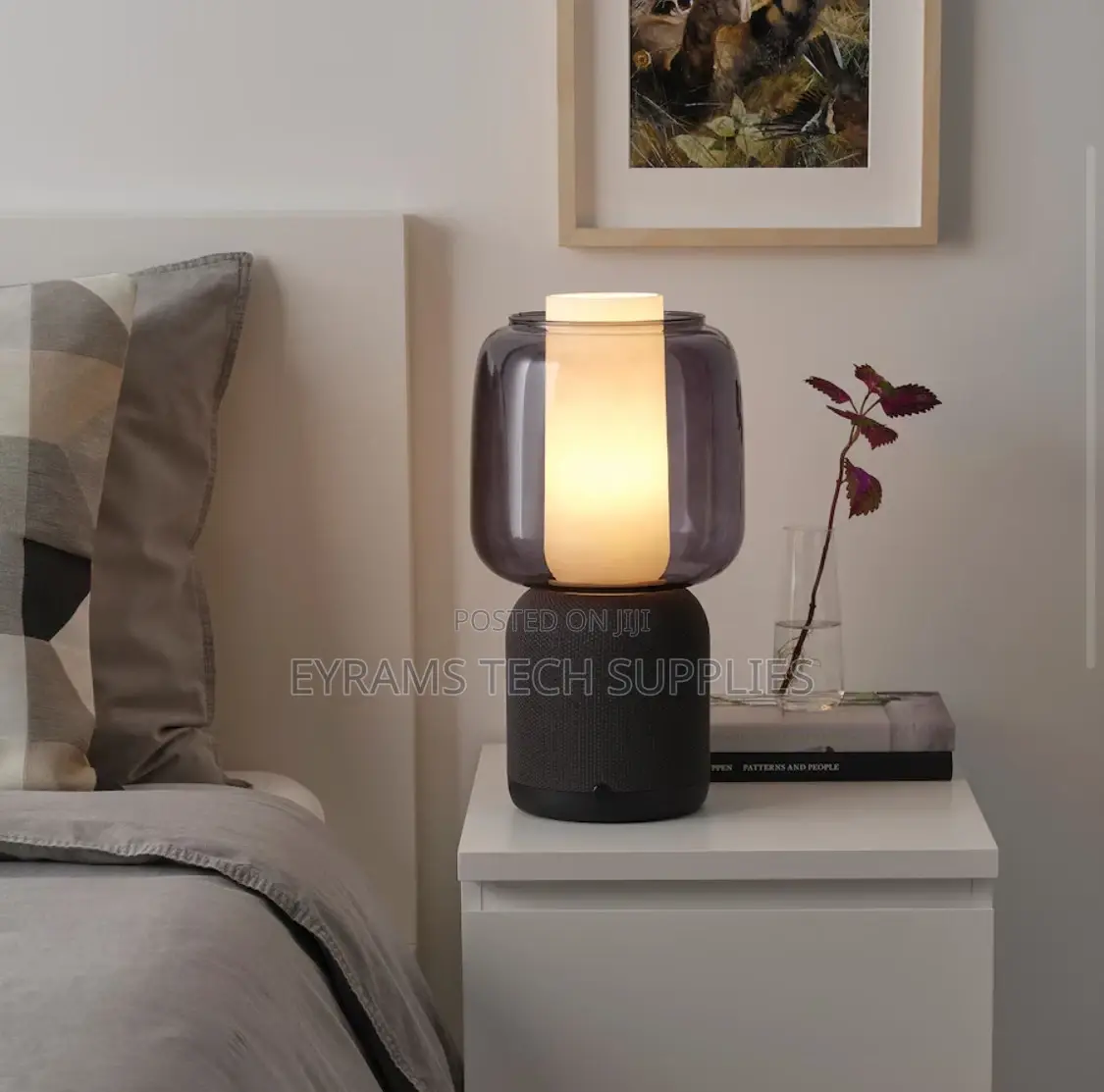 IKEA X Sonos SYMFONISK Speaker Lamp Wi-Fi, Glass Shade