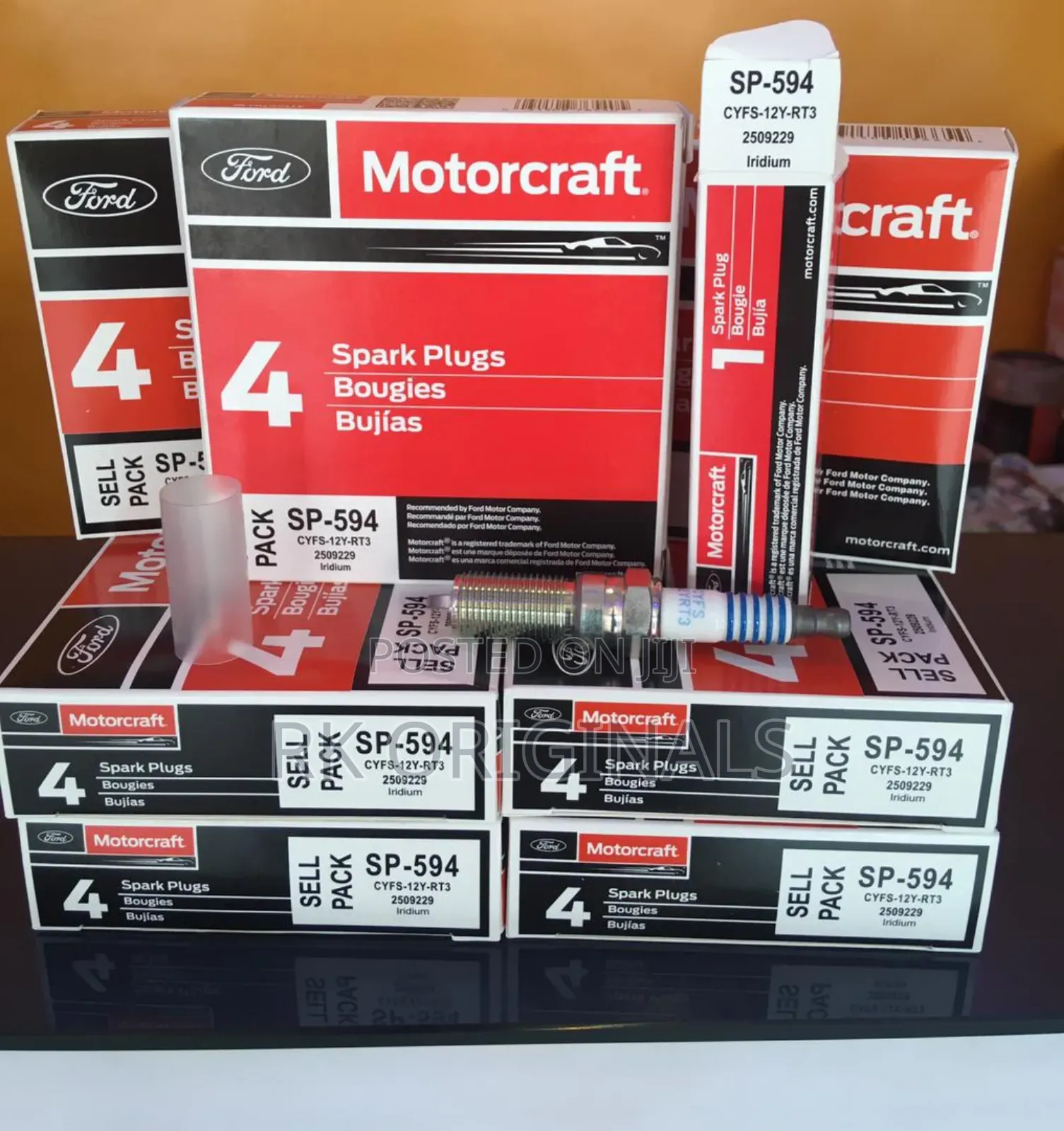Motorcraft Sp-594 Spark Plugs X4pcs For Ford F-150 2015-2024