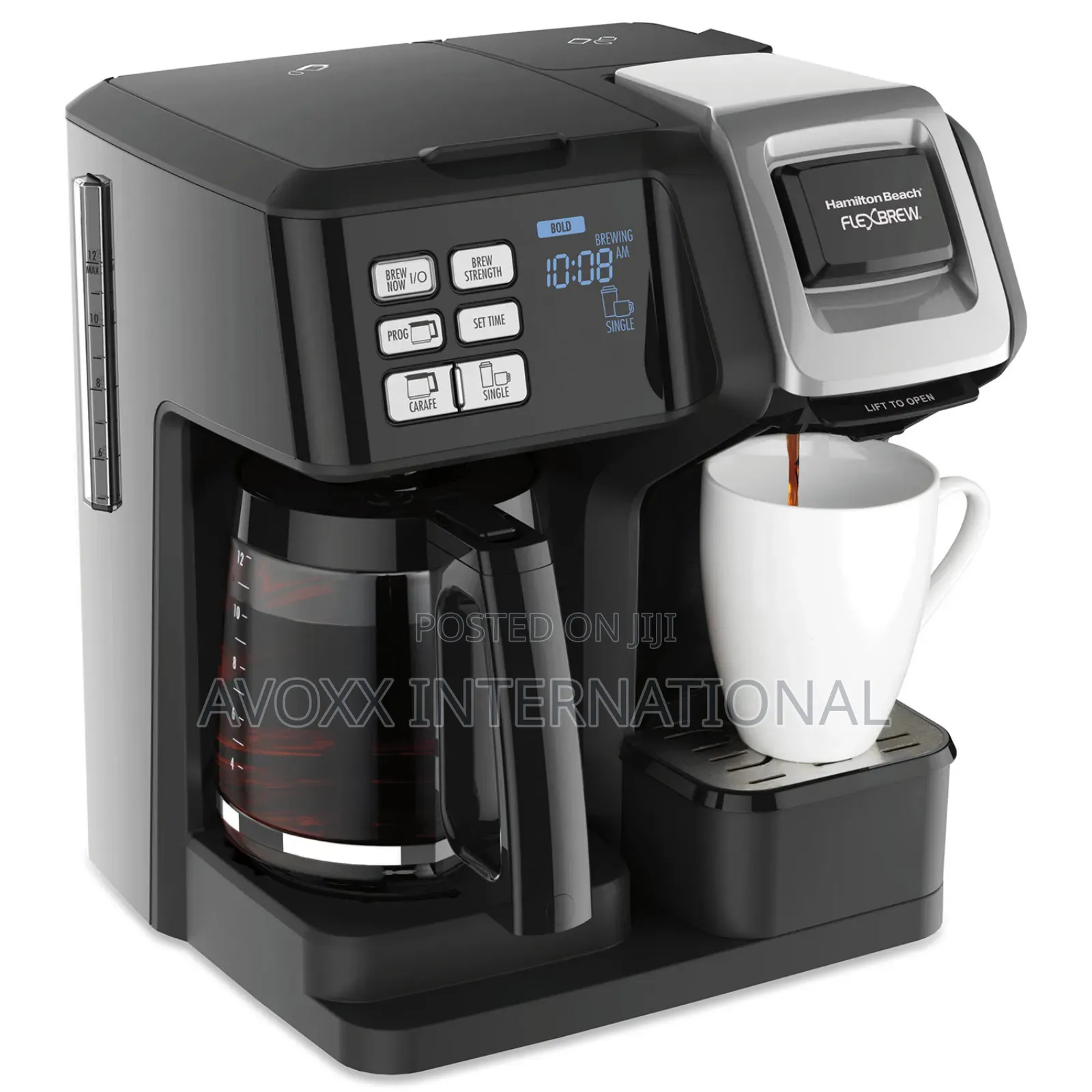 Hamilton Beach Flexbrew Trio Coffee Maker,Stainless,49966/76