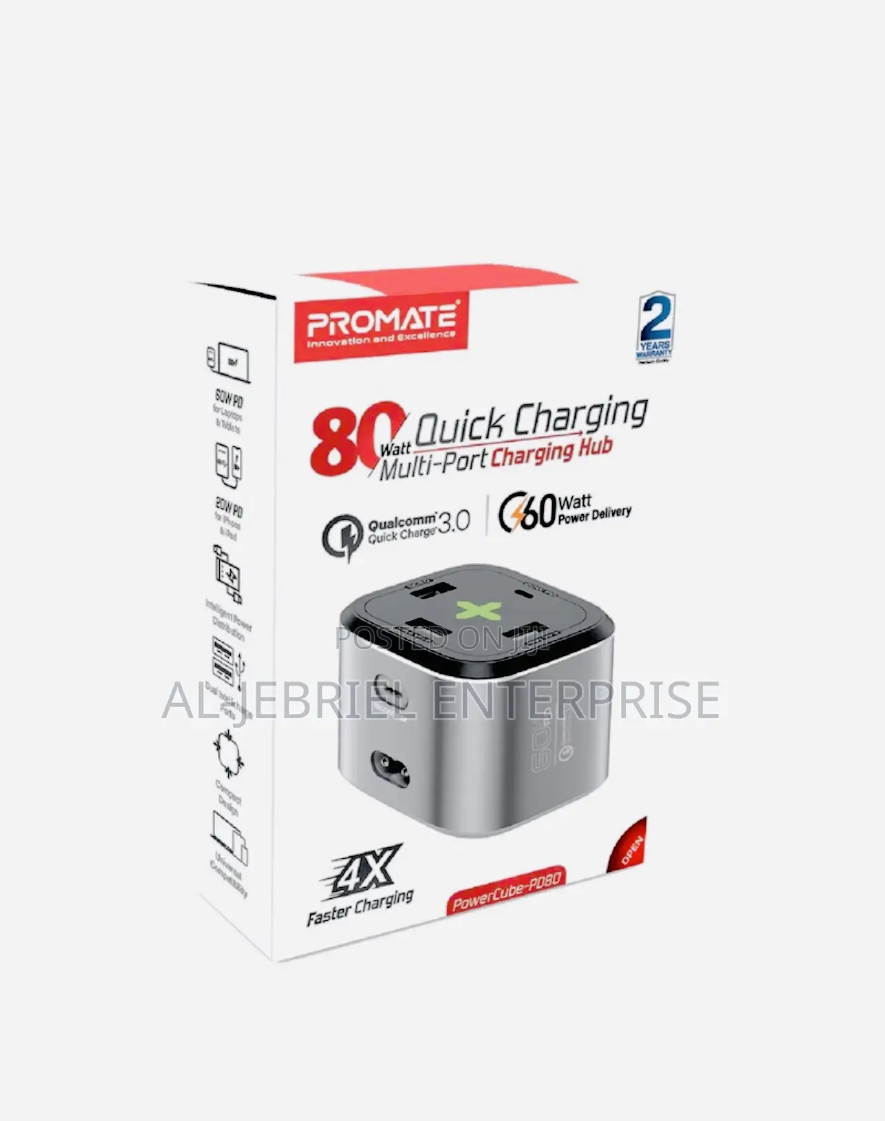 POWERCUBE-PD80 Promate 80W Quick Charge Charging Station