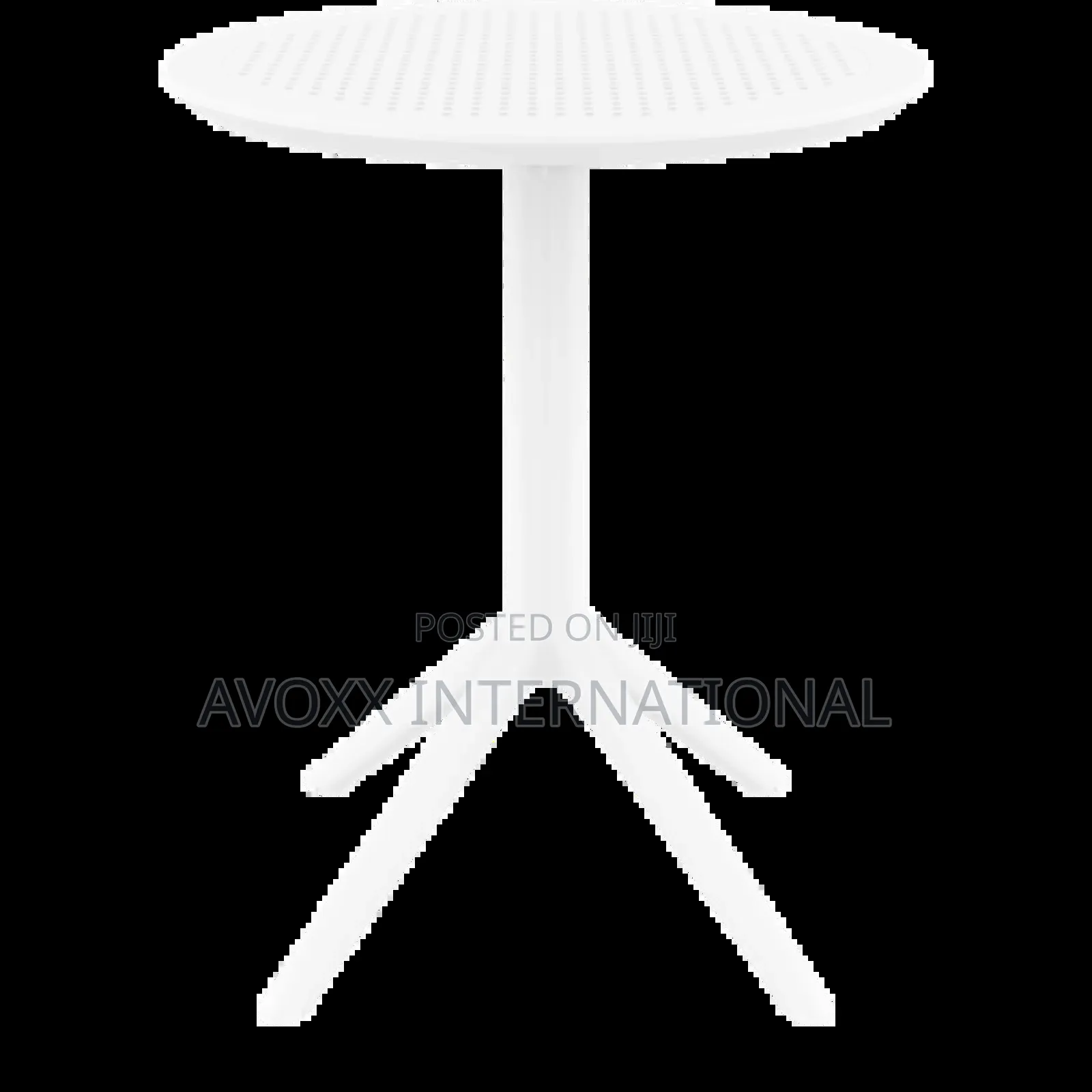 Siesta Sky Folding Table 60 Round - 2 PCS/ White Color