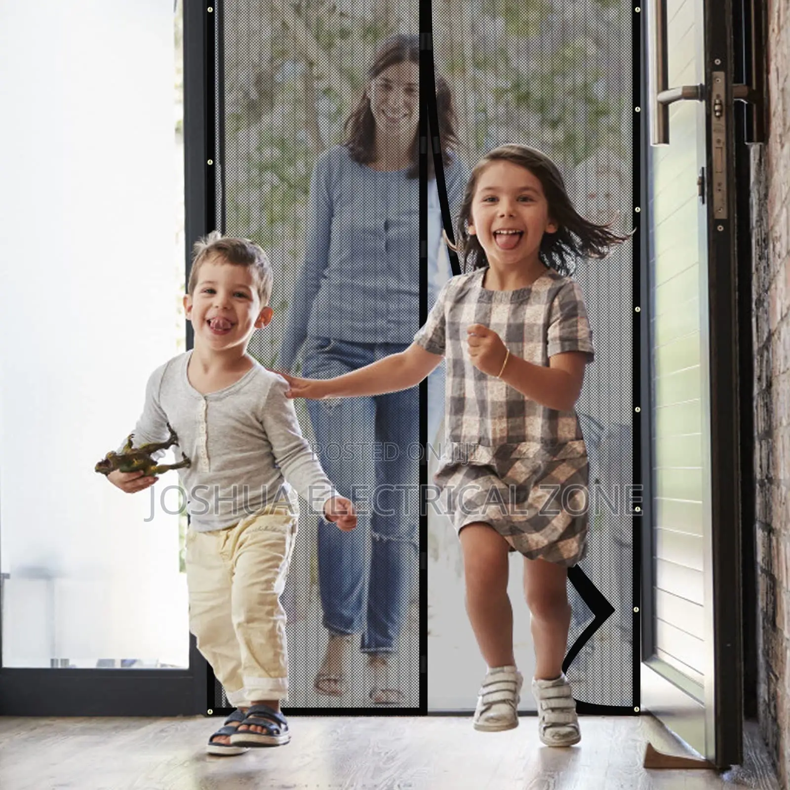 Magnetic Screen Door Mesh Handsfree Insect Barrier for Doors
