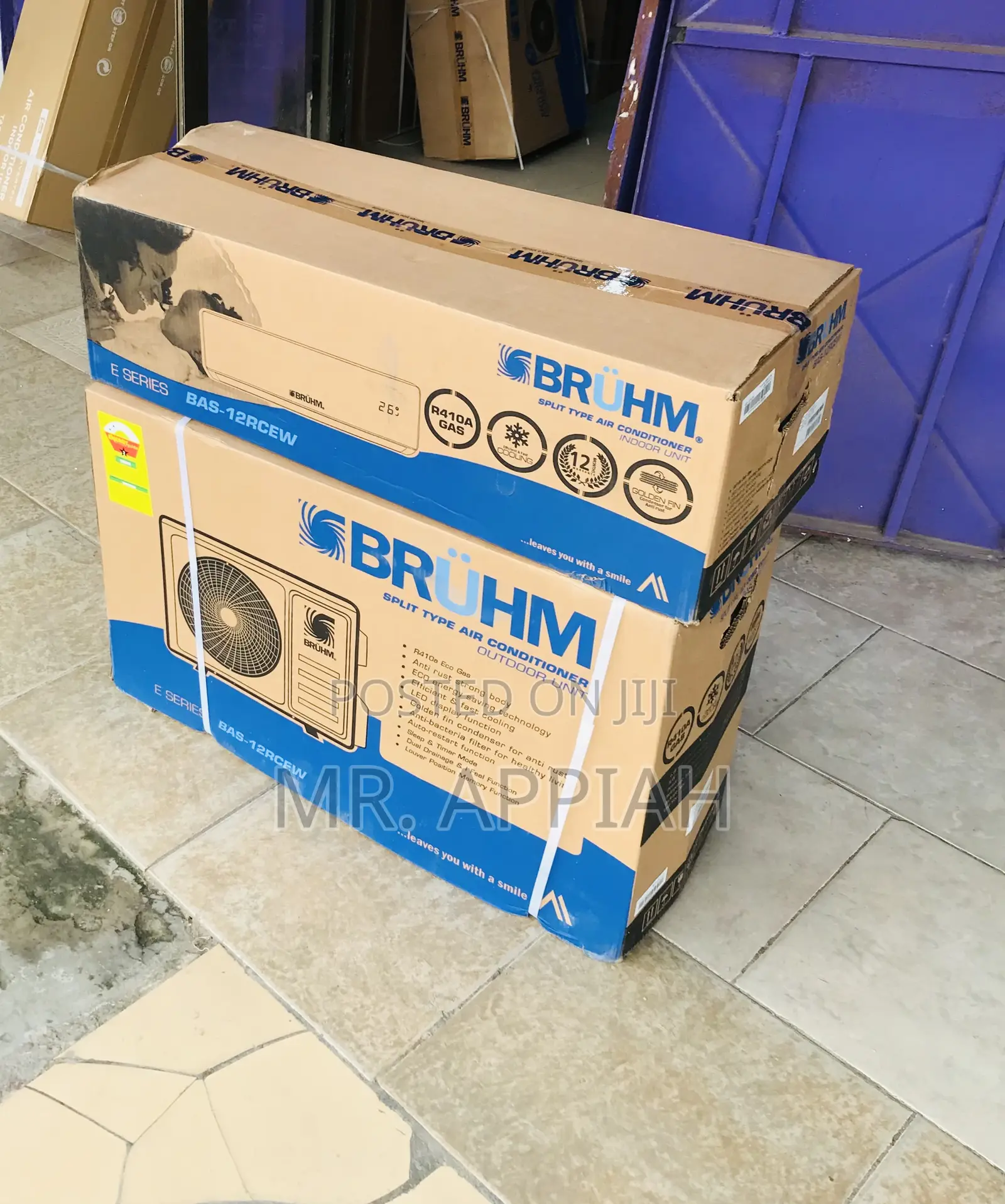 Quality Bruhm 1.5hp Split Type Non Inverter Ac(R410 Gas).