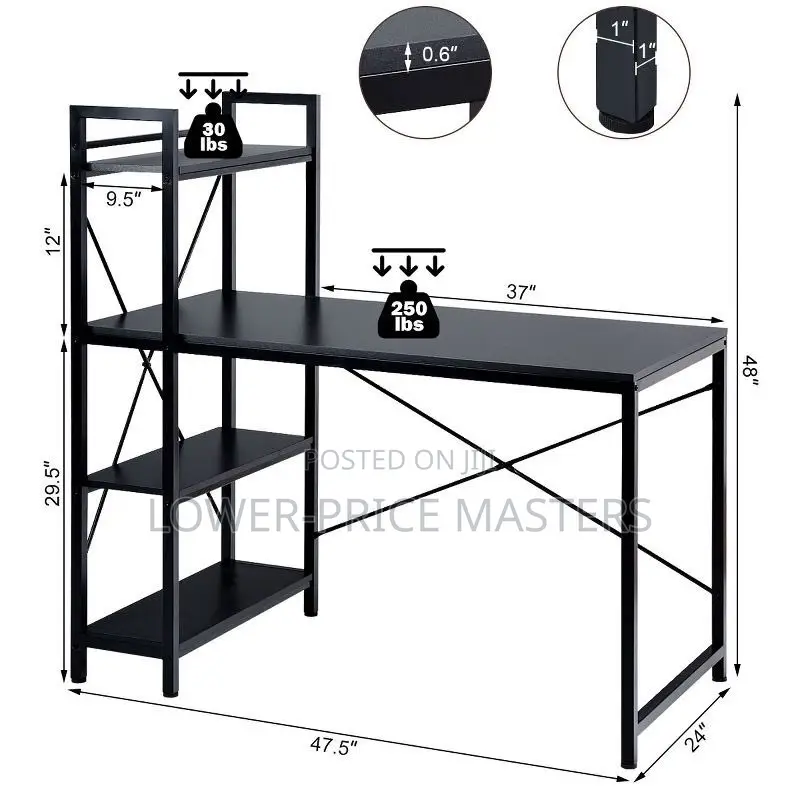 Learning Table With Shelves