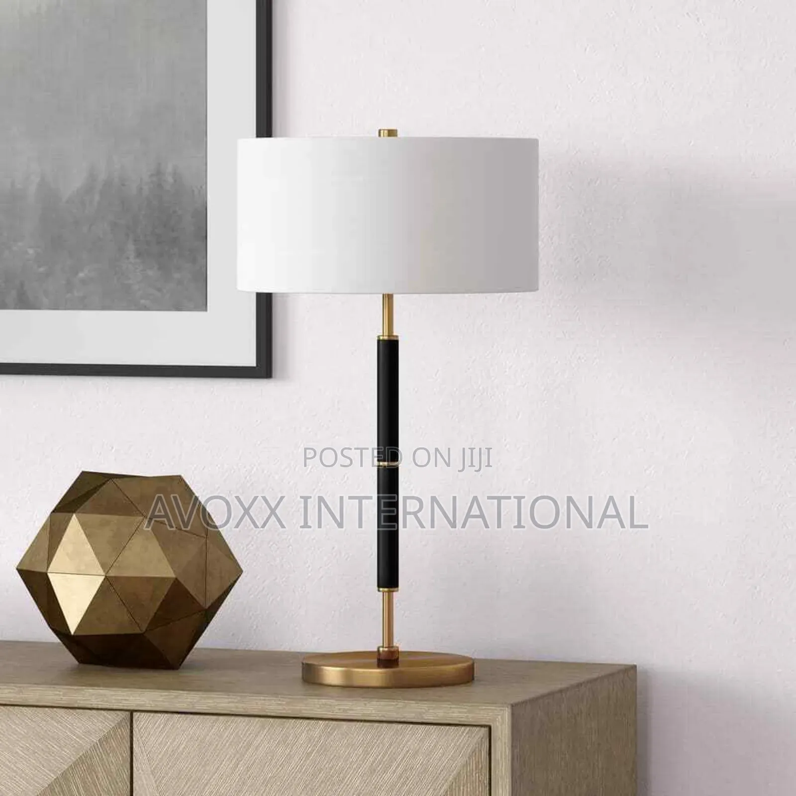Meyer+Cross Simone 25 In. Brass and Black Table Lamp TL0322