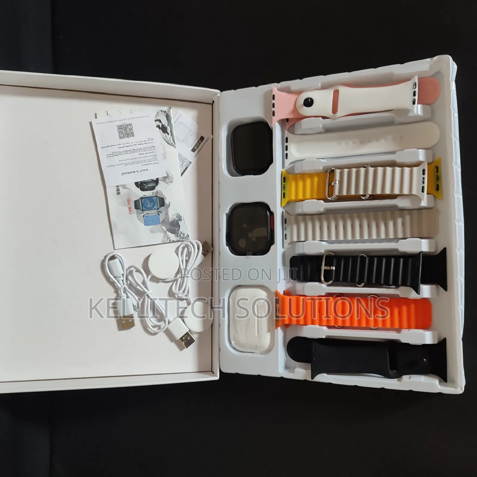 I600 Ultra Series 9 Smart Watches With 7 Straps and I12