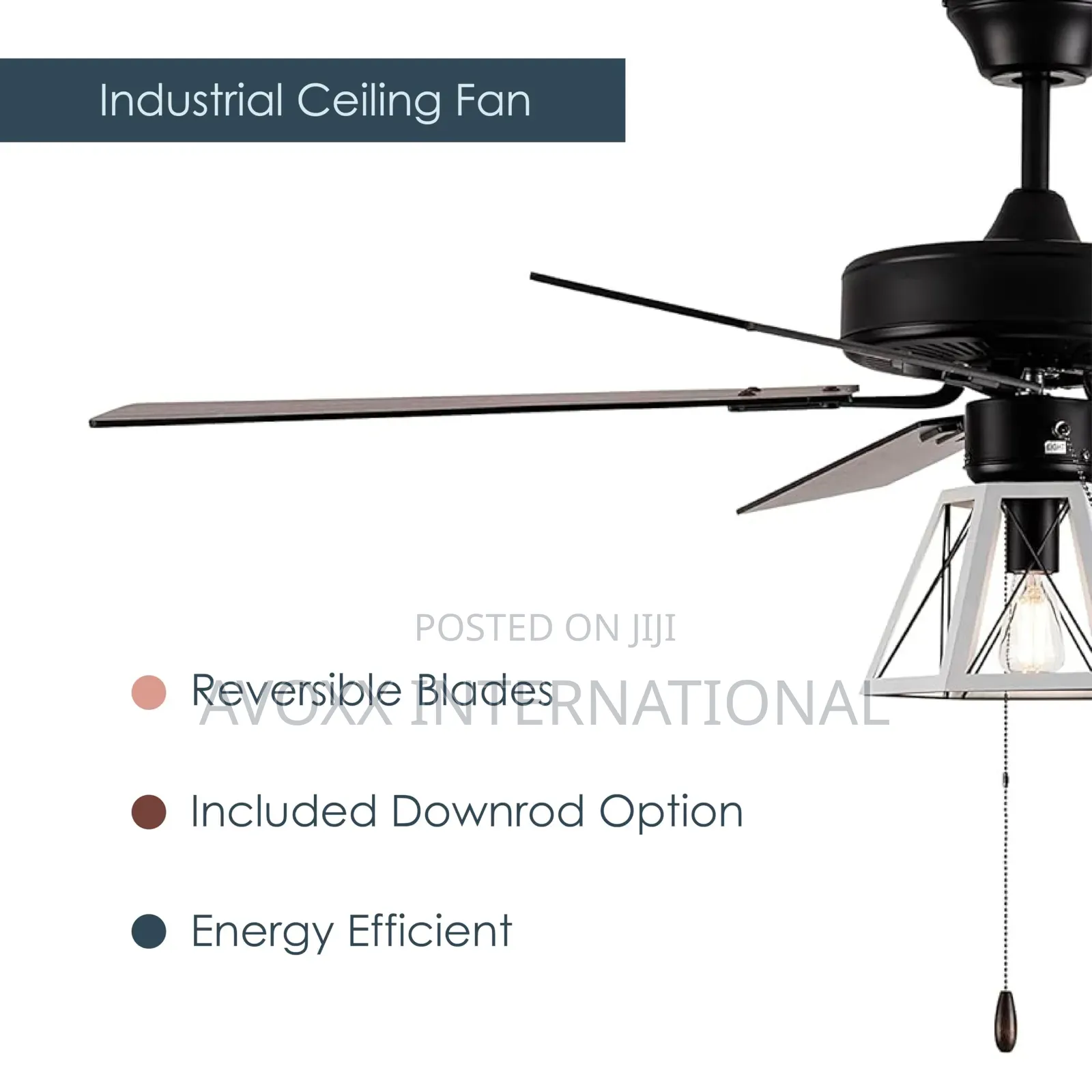 RIVER OF GOODS Decor-Style Ceiling Fan Light - 5-Blade - 52"