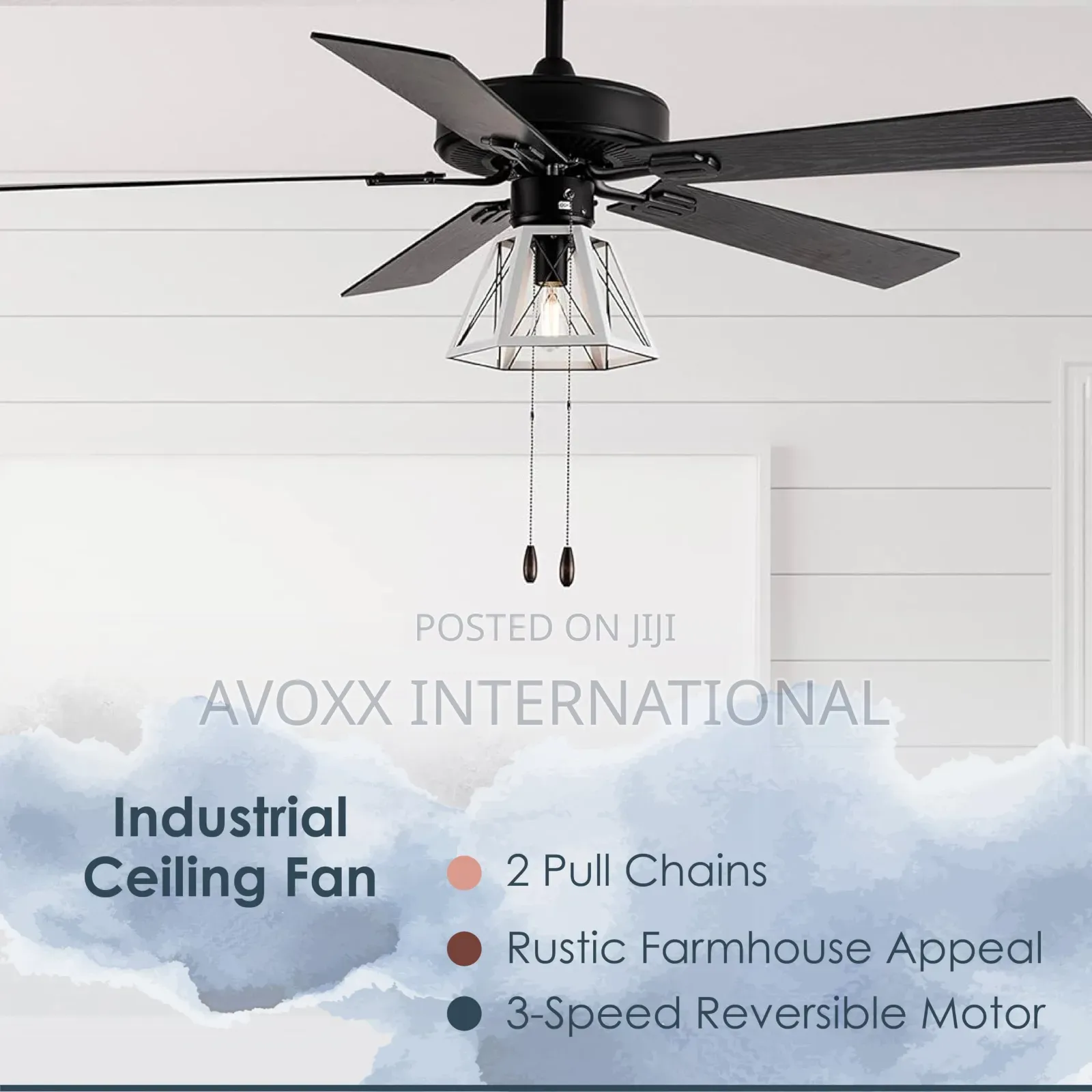 RIVER OF GOODS Decor-Style Ceiling Fan Light - 5-Blade - 52"
