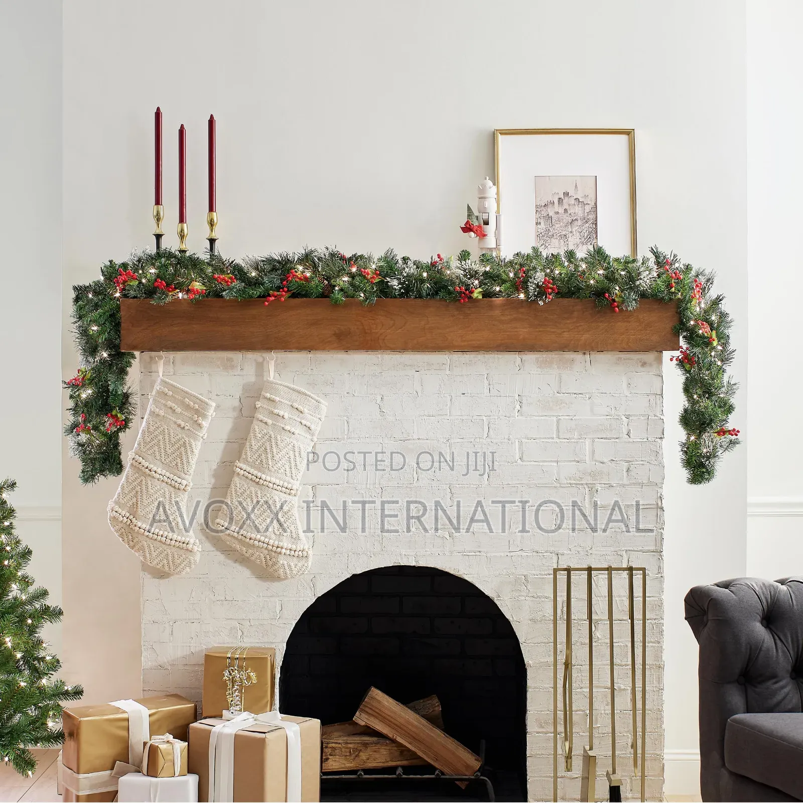 NTC Pre-Lit Artificial Christmas Garland 9ft