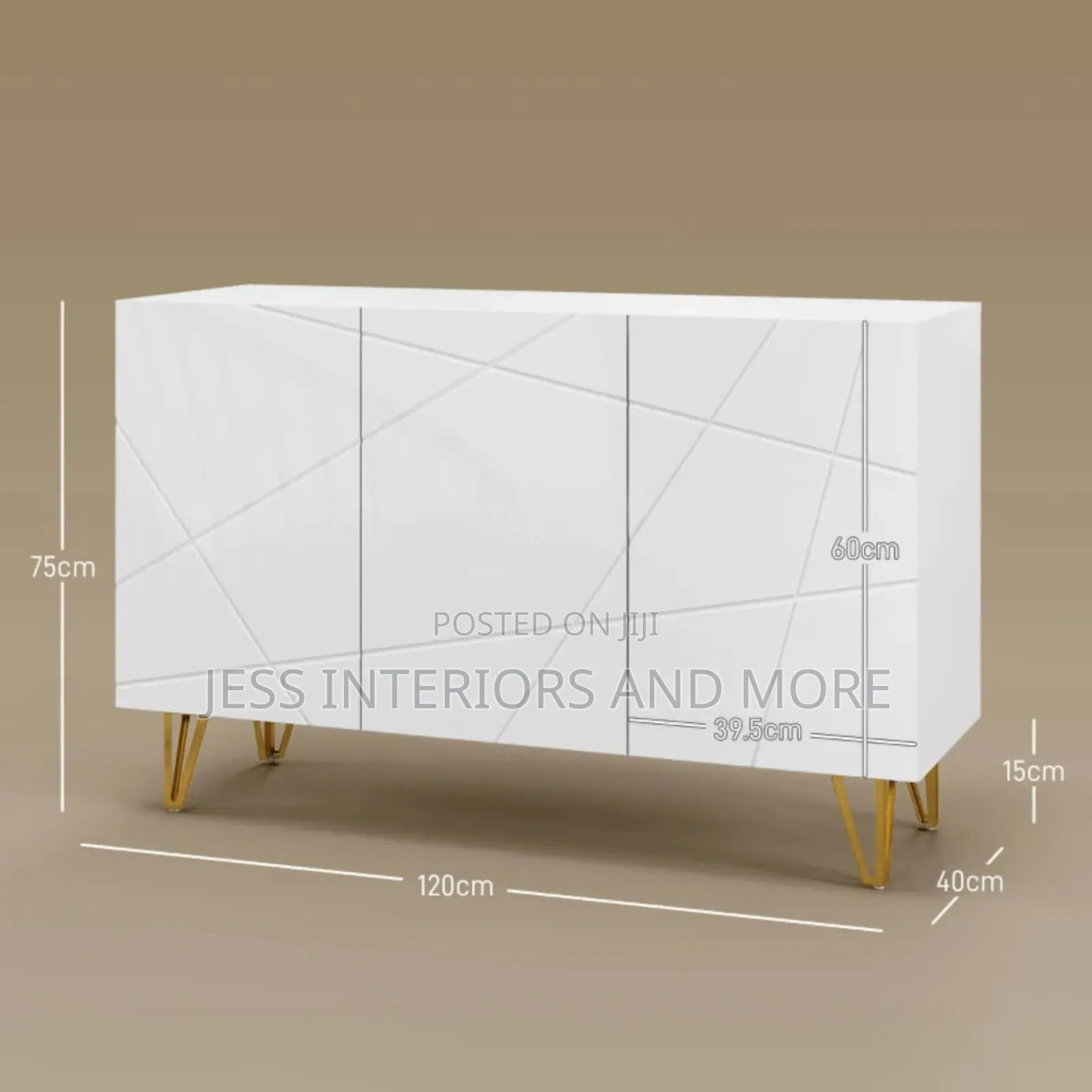 Luxe Console Table (White )