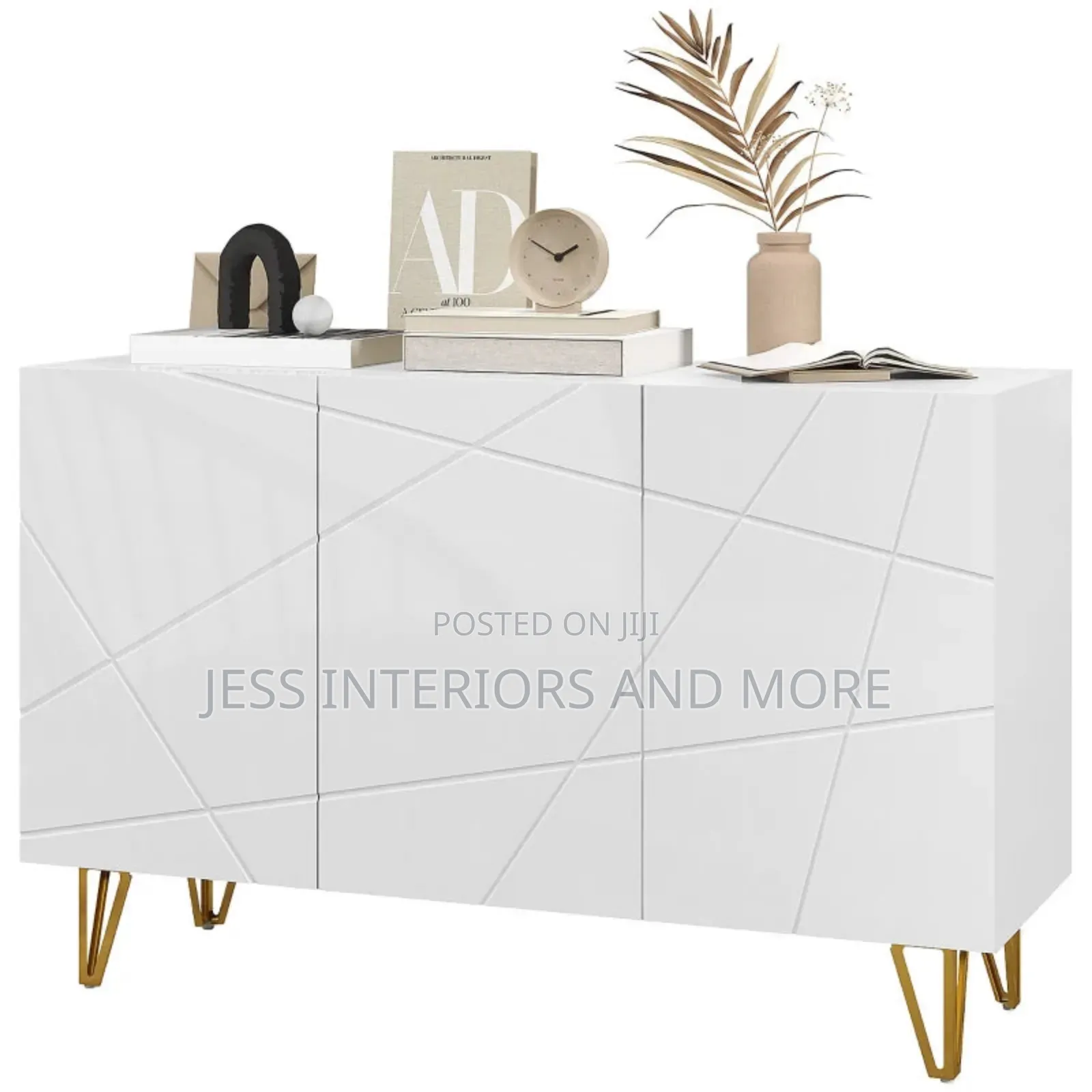 Luxe Console Table (White )
