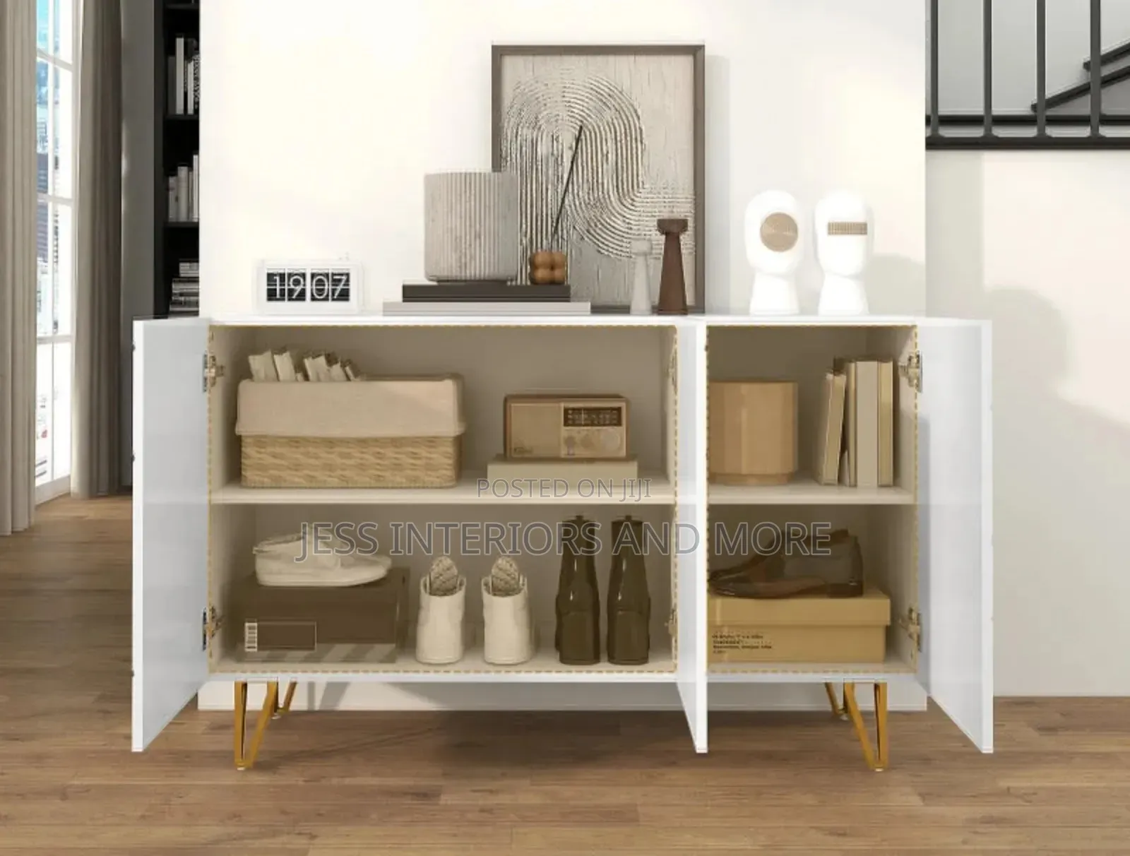 Luxe Console Table (White )