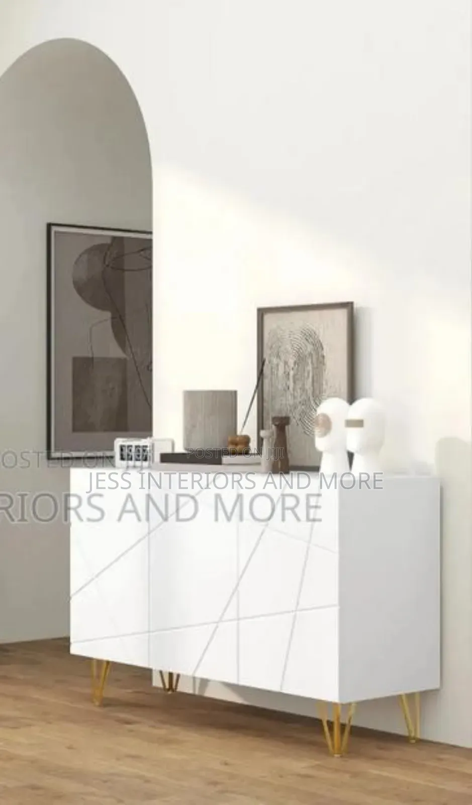 Luxe Console Table (White )
