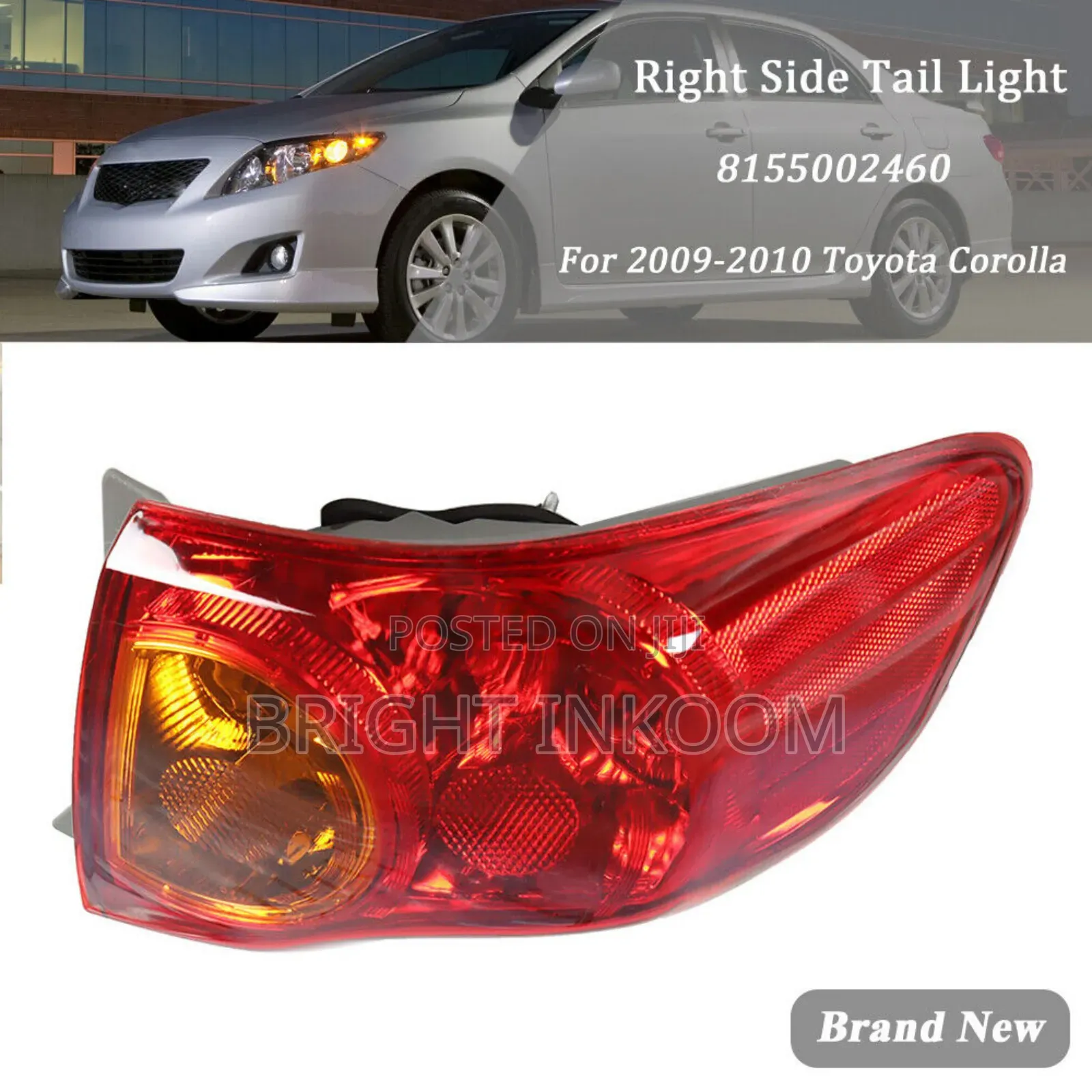 Toyota Corolla 209 2010 2011 Tail Light Pair