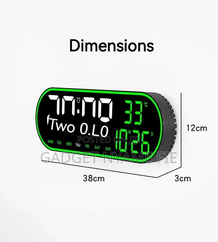 Digital LED Alarm Clock With Remote Control