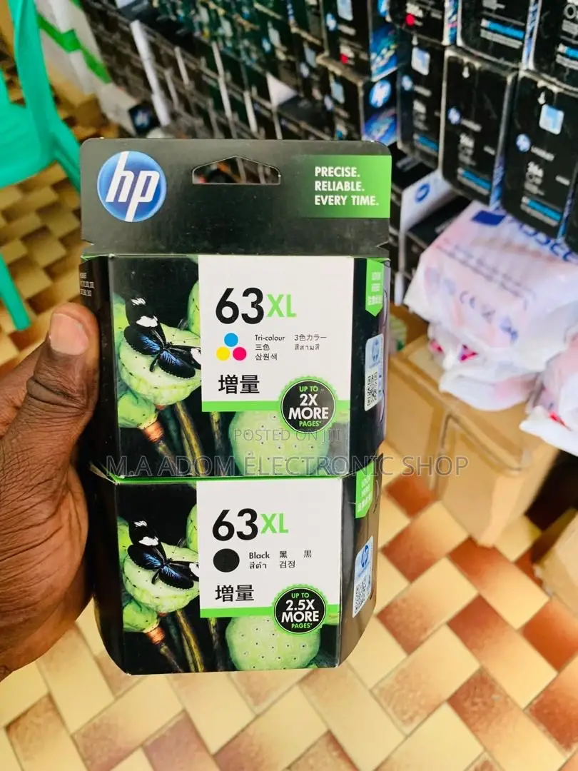 Power Through Your Printing: HP 63XL Black Ink Cartridge