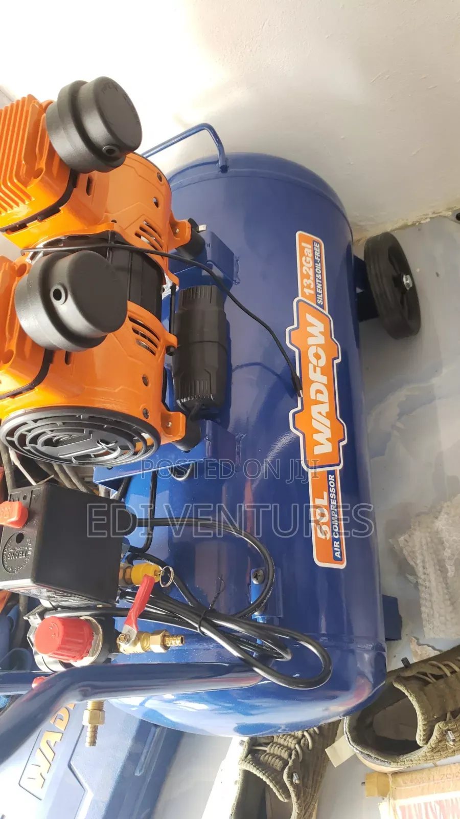 WADFOW 50 LITRES AIR COMPRESSOR (Silent and Oil Free)