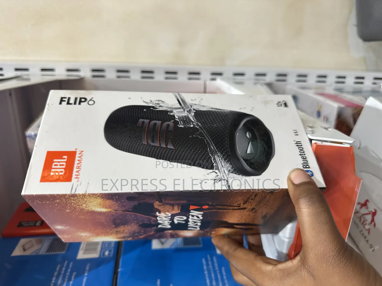 Bluetooth Speaker Black Flip 6 Bluetooth Speaker