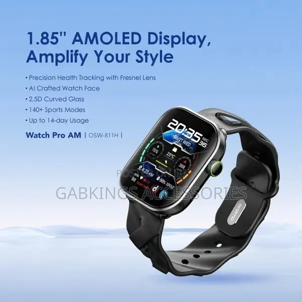 Oraimo Watch Pro Am 1.85 Amoled Ip68 Smart Watch