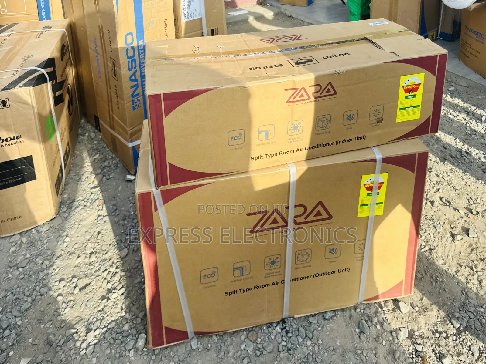 Zara 1.5hp Black Mirror  Air Conditioner Split R410