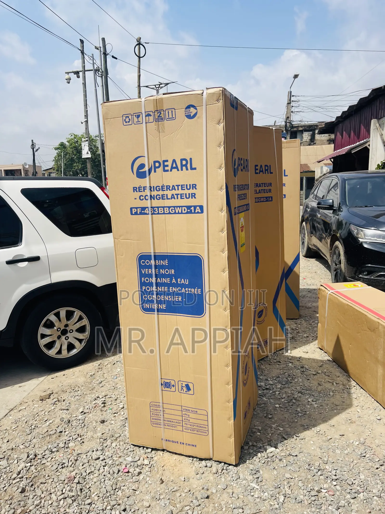Affordable Pearl PF 433 BBGWD-1A 2 Door Refrigerator.