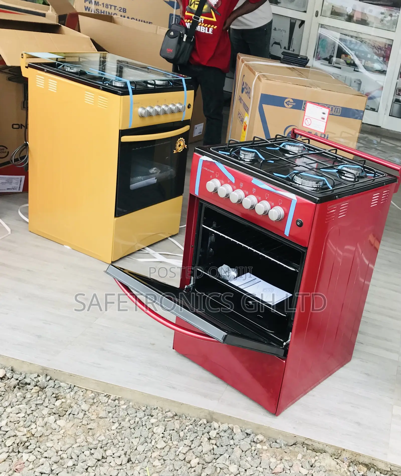 Eco Friendly Volcano 50:50 4 Gas Cooker Oven
