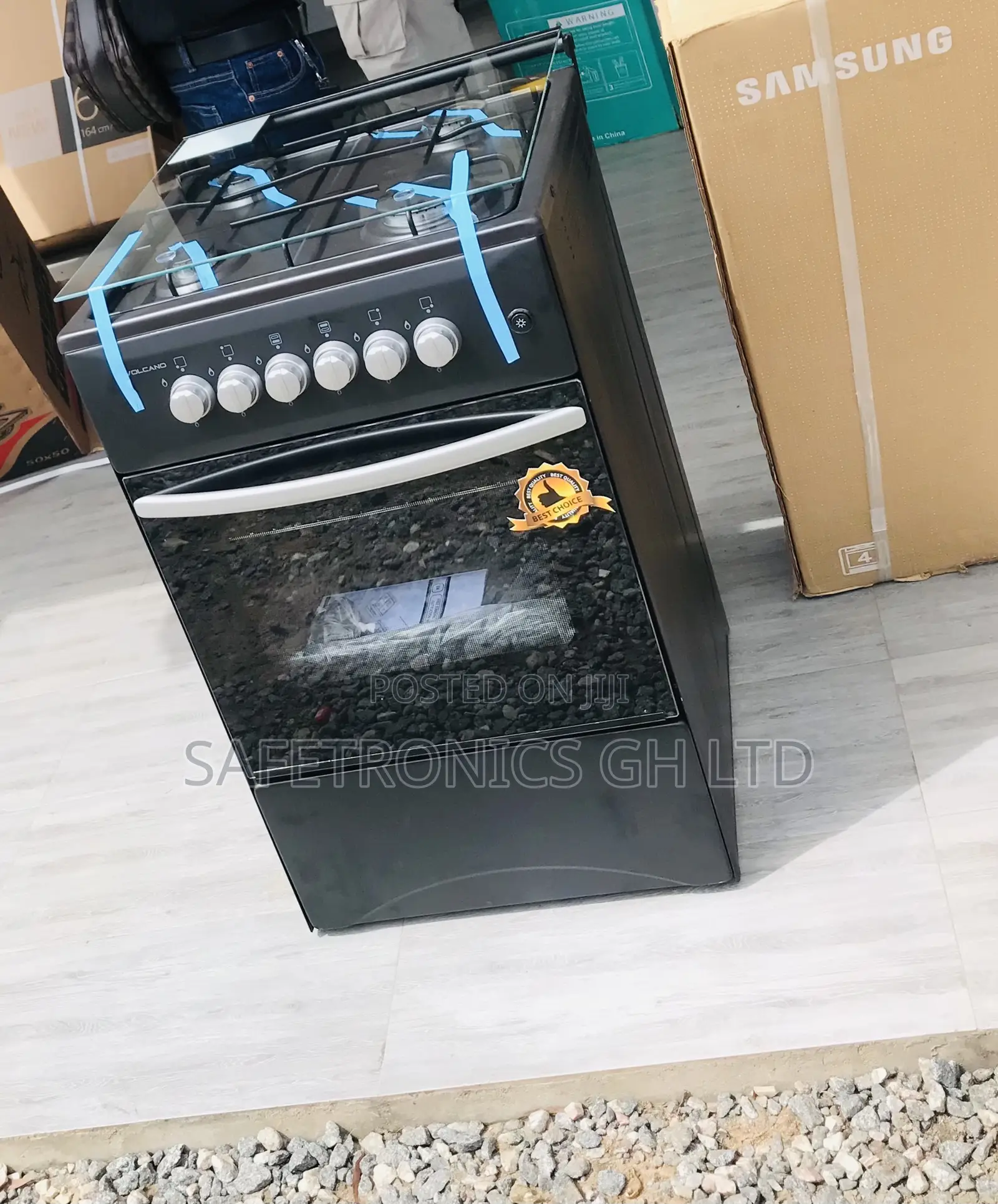Shop Correct Black 4 Gas Cooker Oven Volcano 50/50
