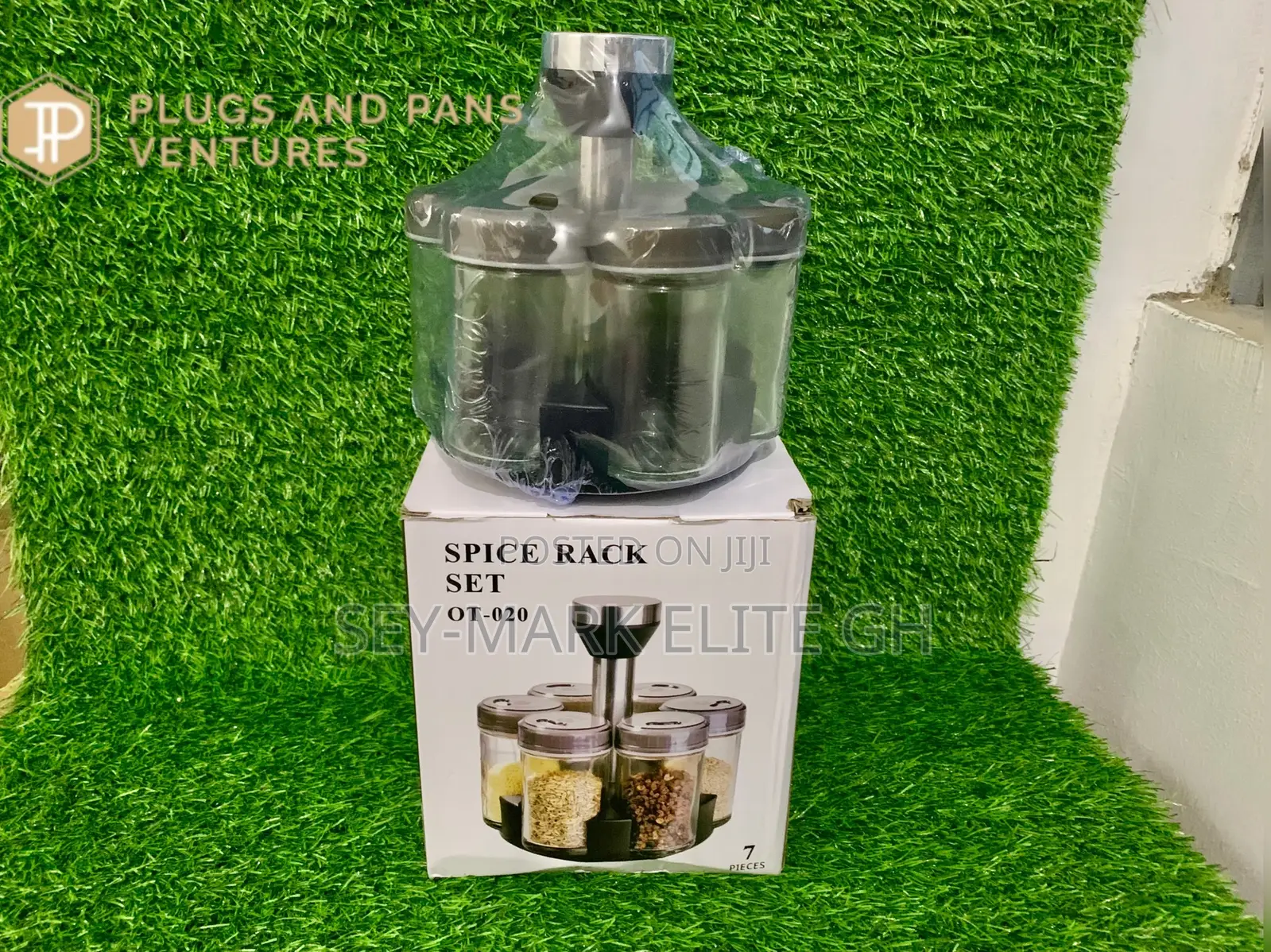 6pcs Spice Jar With Rack