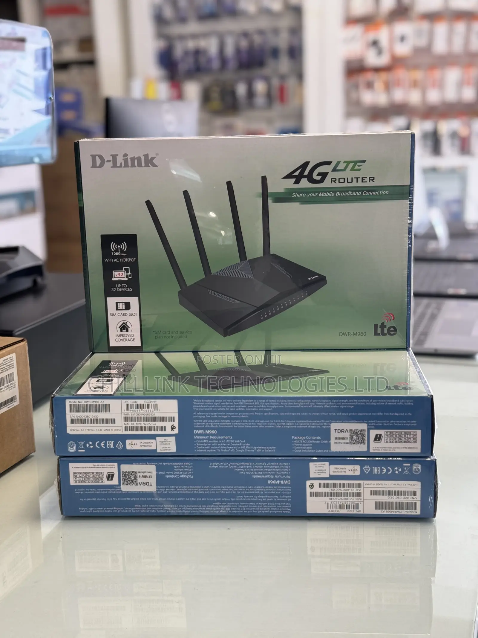 Dlink 4G Universal SIM Router