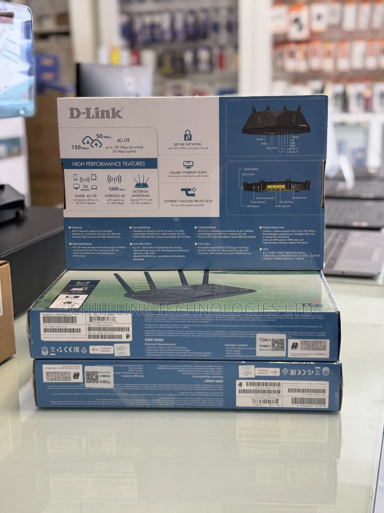 Dlink 4G Universal SIM Router